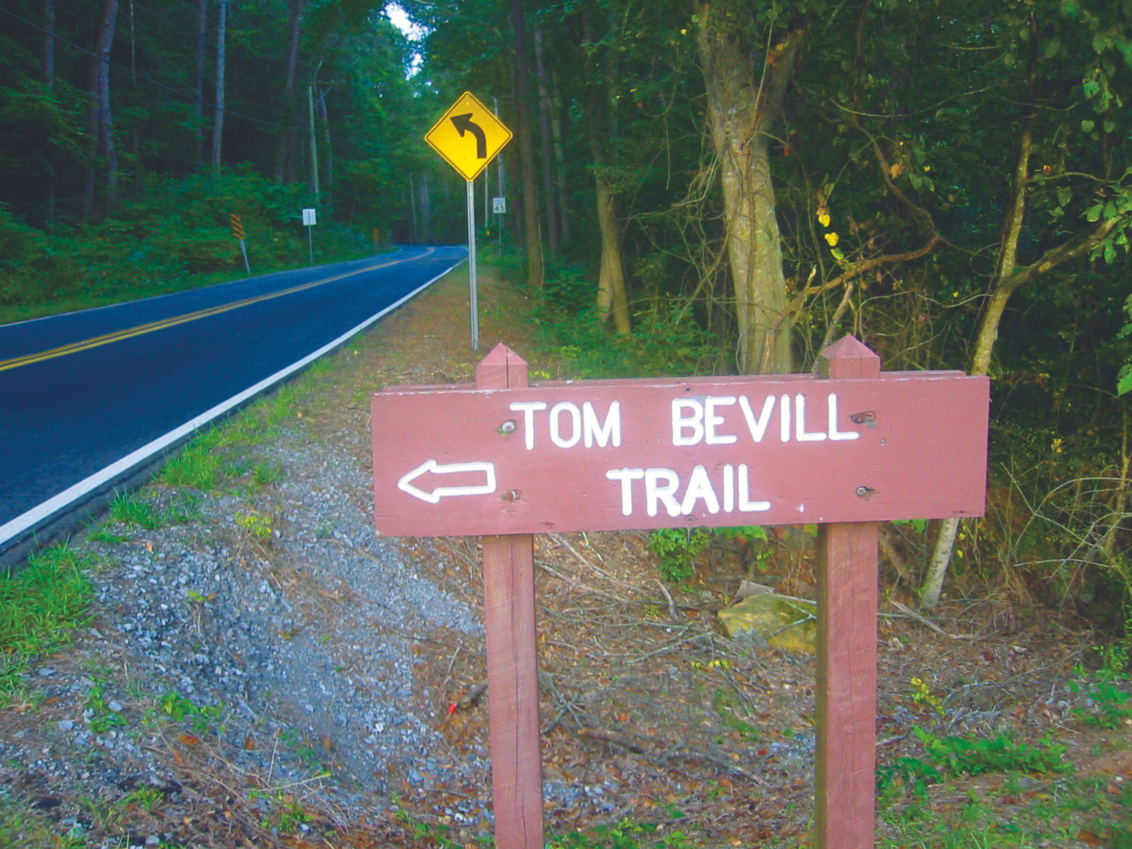 Tom Bevill Trail Sign.