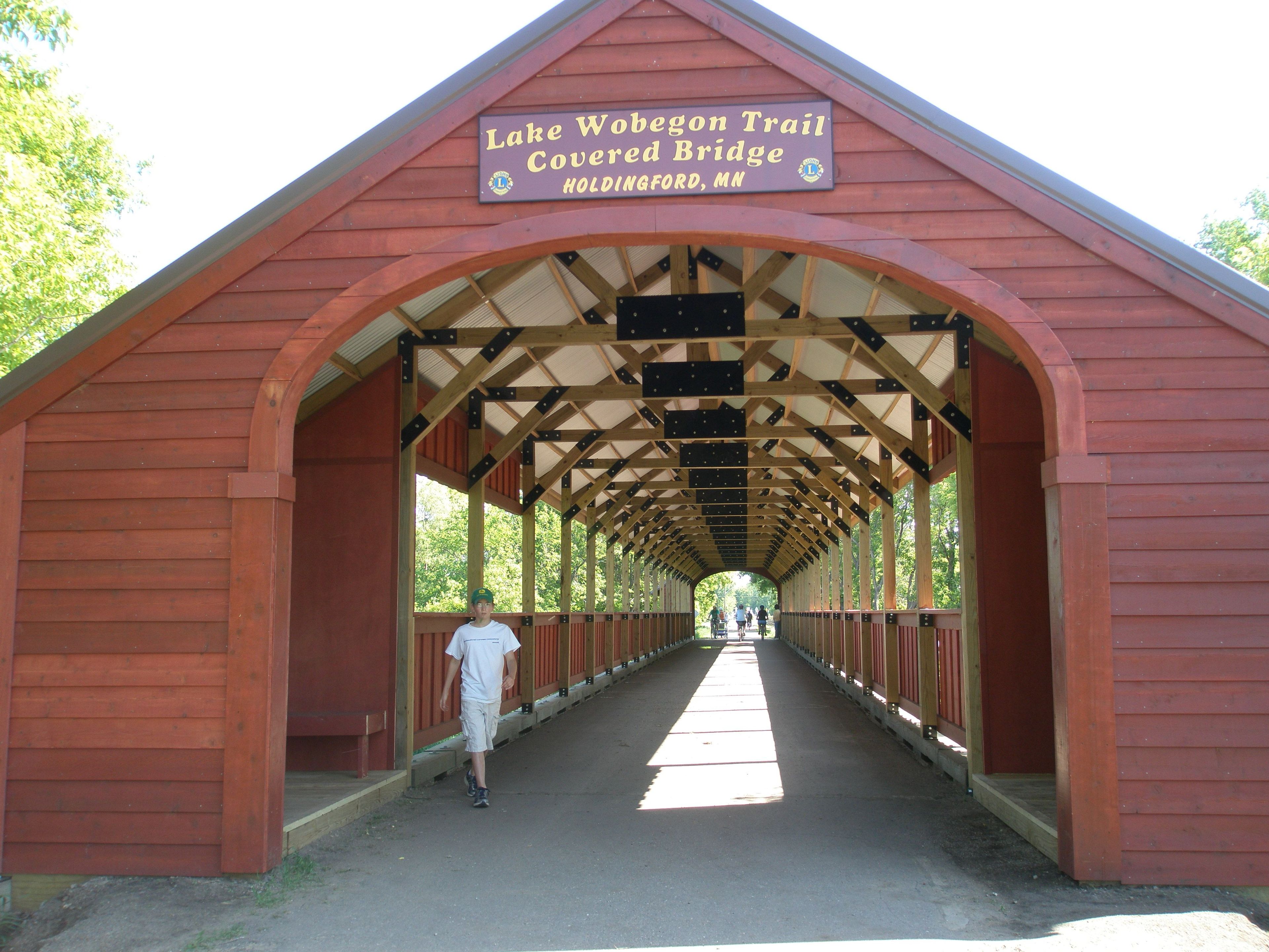 Lake Wobegon Trail Covered Bridge. Photo by Chuck Wocken.