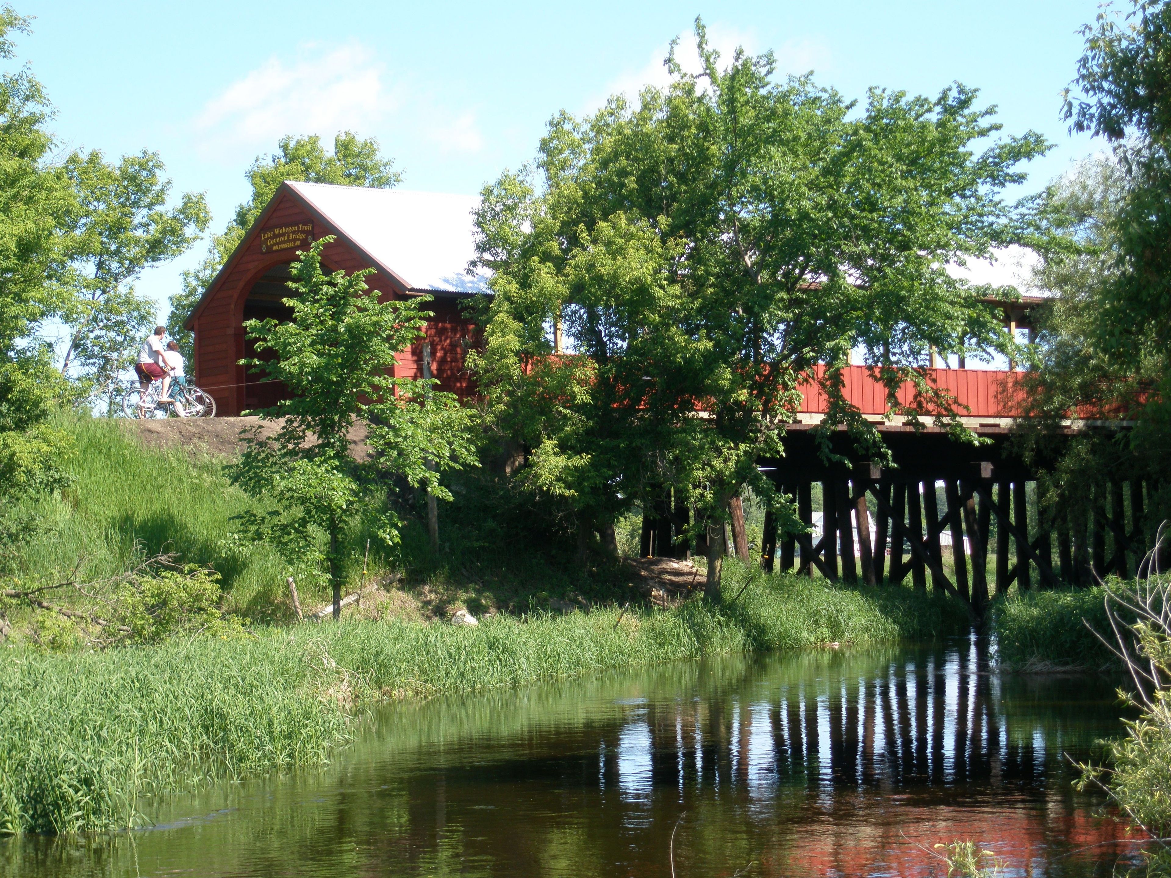 Lake Wobegon Trail Covered Bridge. Photo by Chuck Wocken.