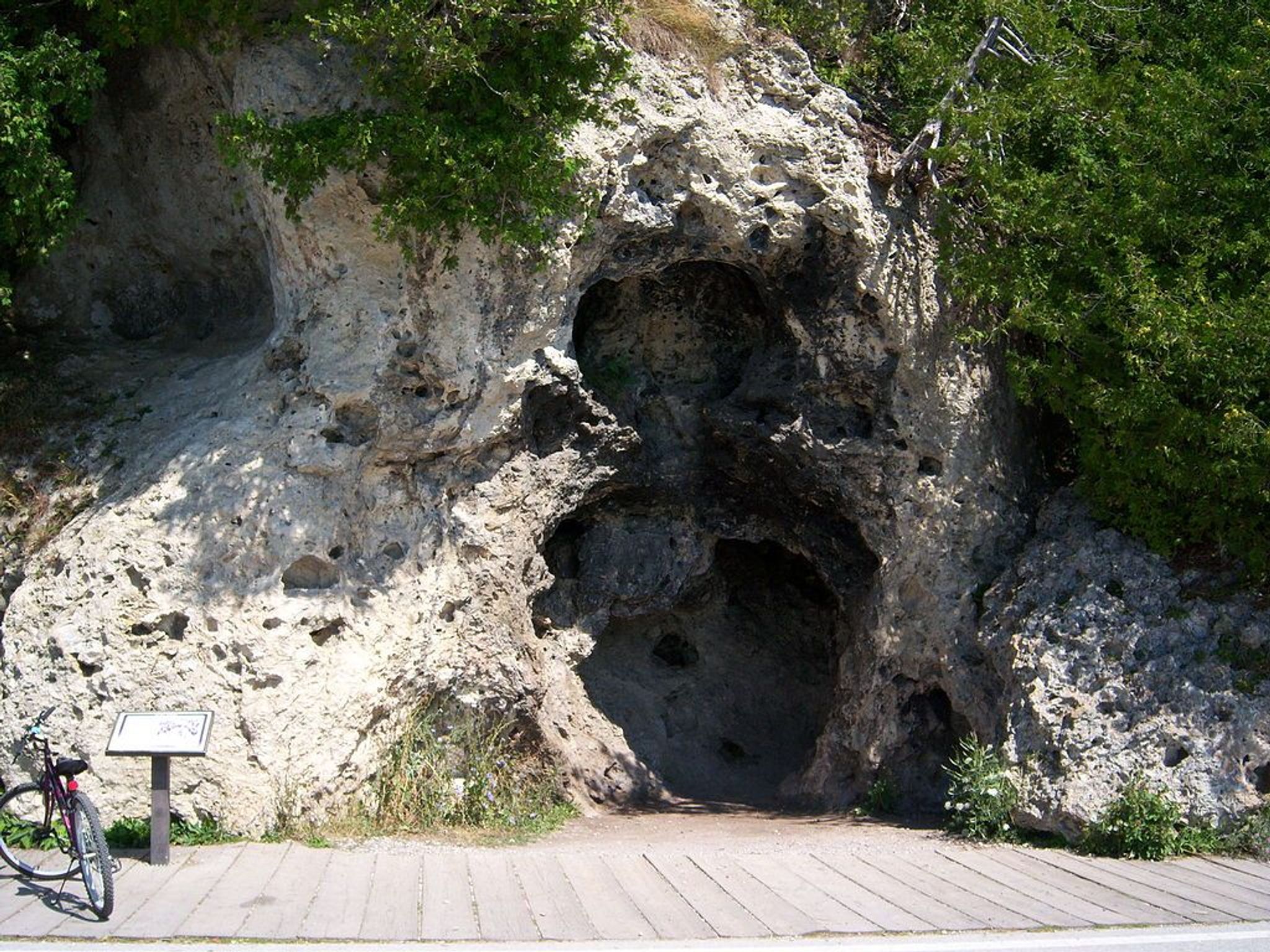 Devils Kitchen on Mackinac Island. Photo by Notorious4life  wiki.