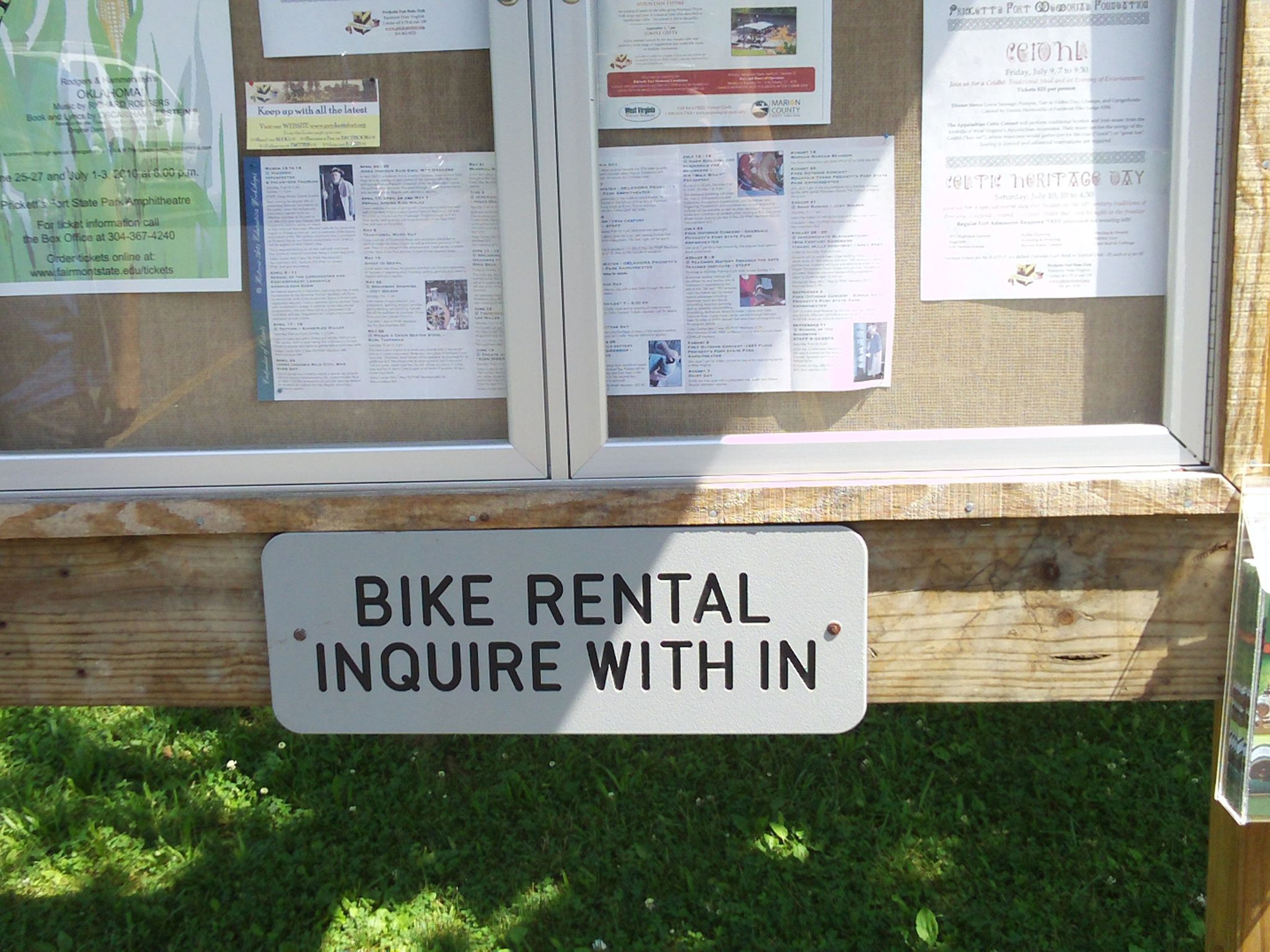 Bike rentals.