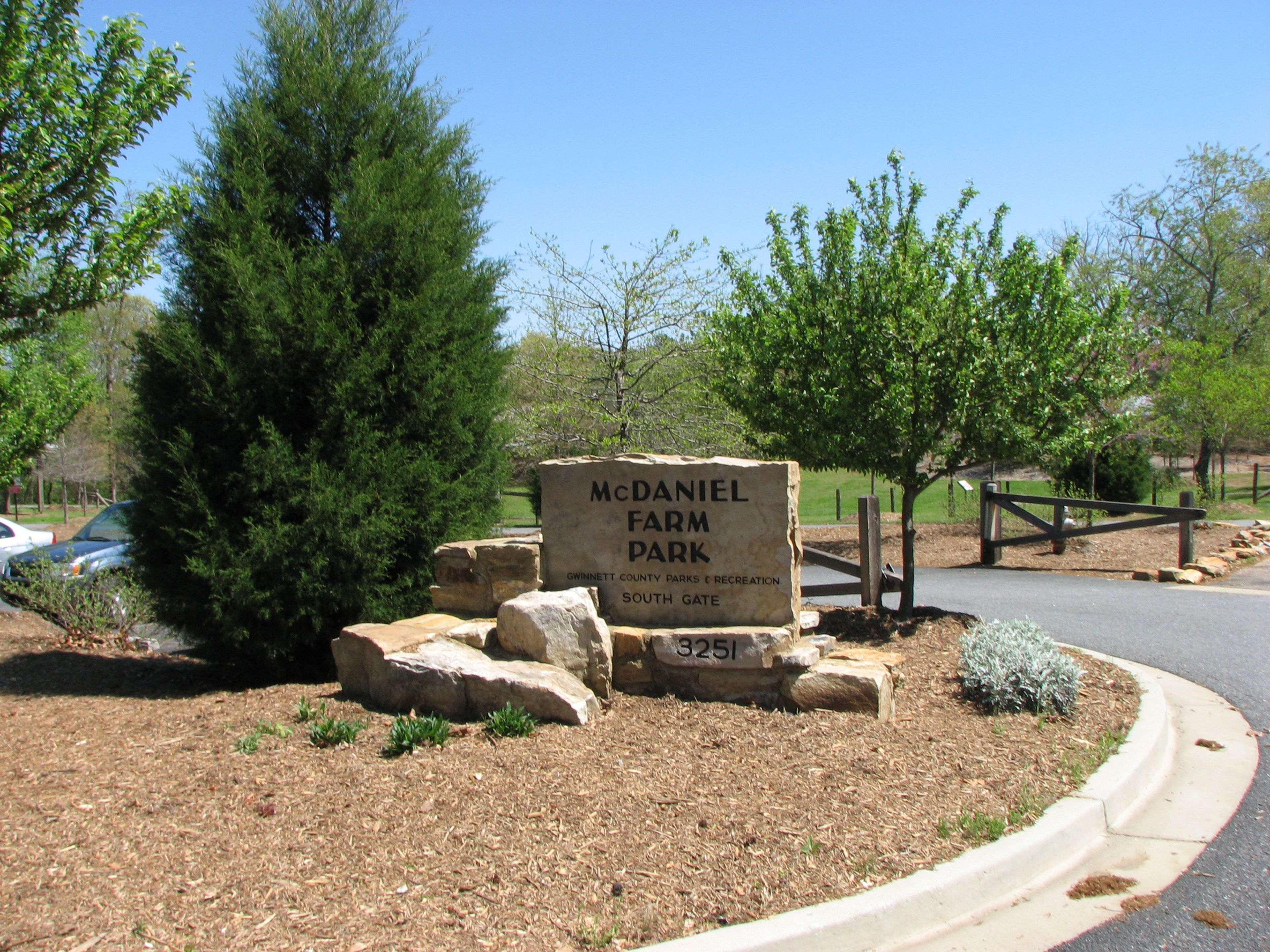 McDaniel Farm Park Entrance