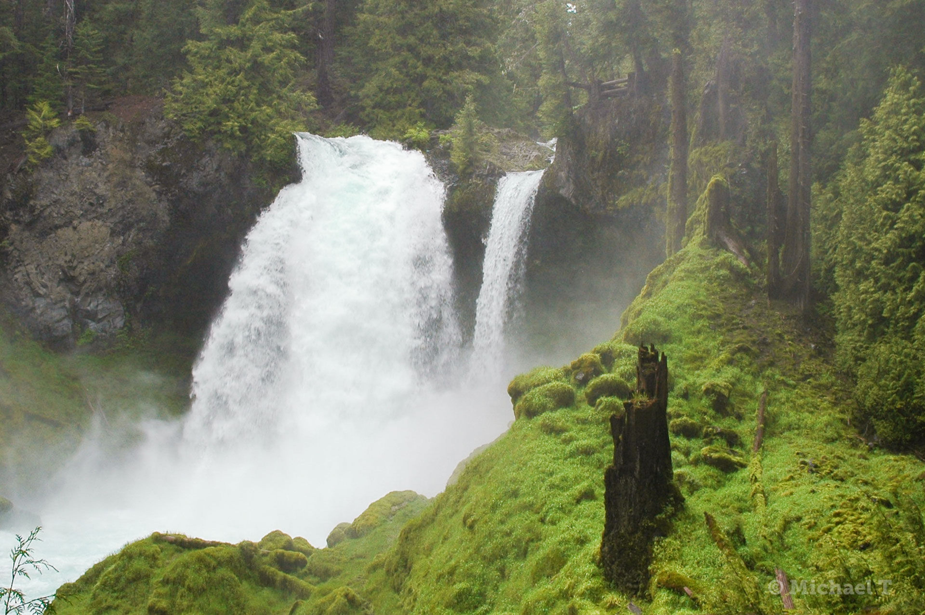 Sahalie Falls, along the trail.