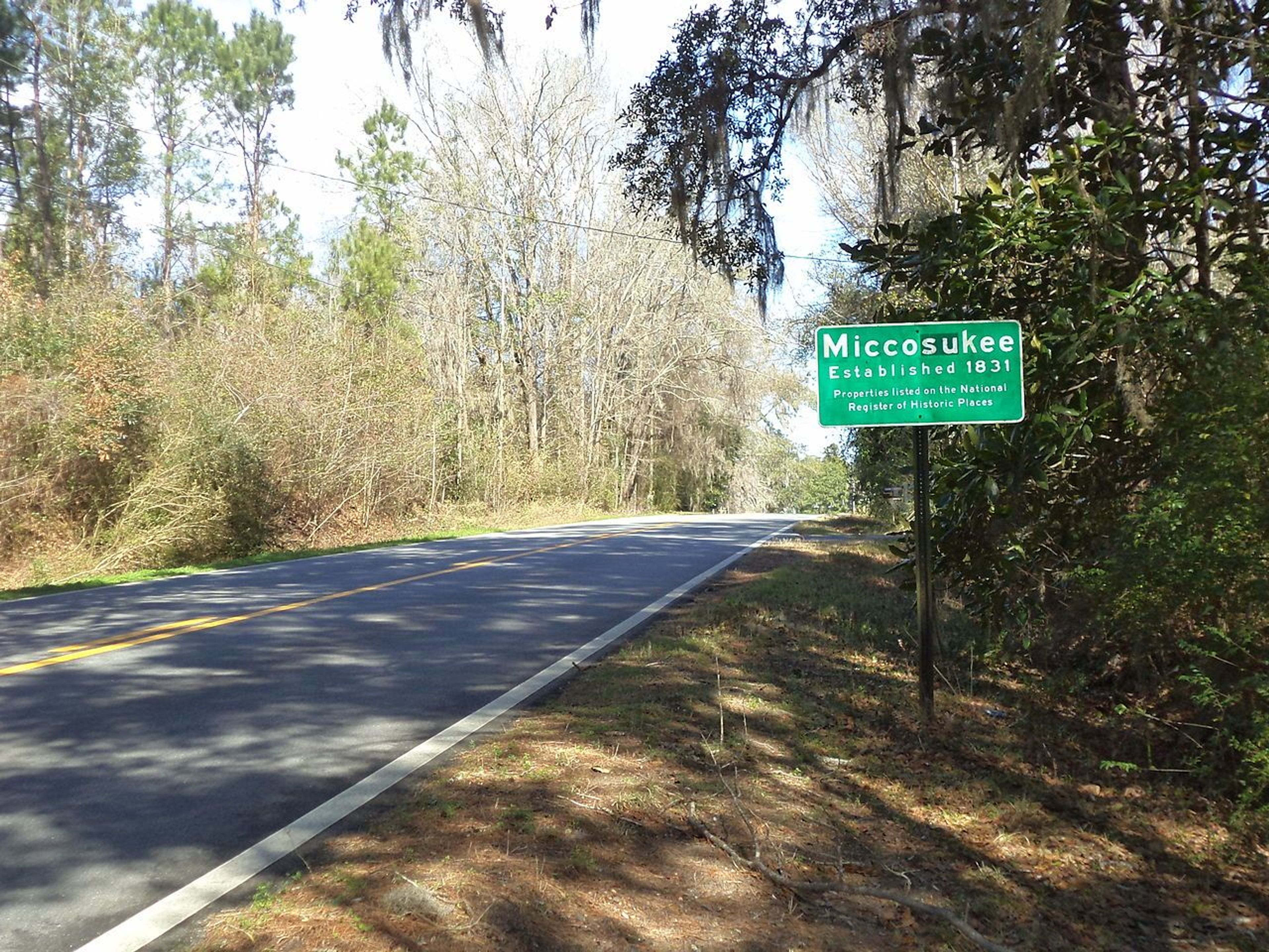 Historic Miccosukee. Greenway runs adjacent to the historical trail. Photo by Michael Rivera.