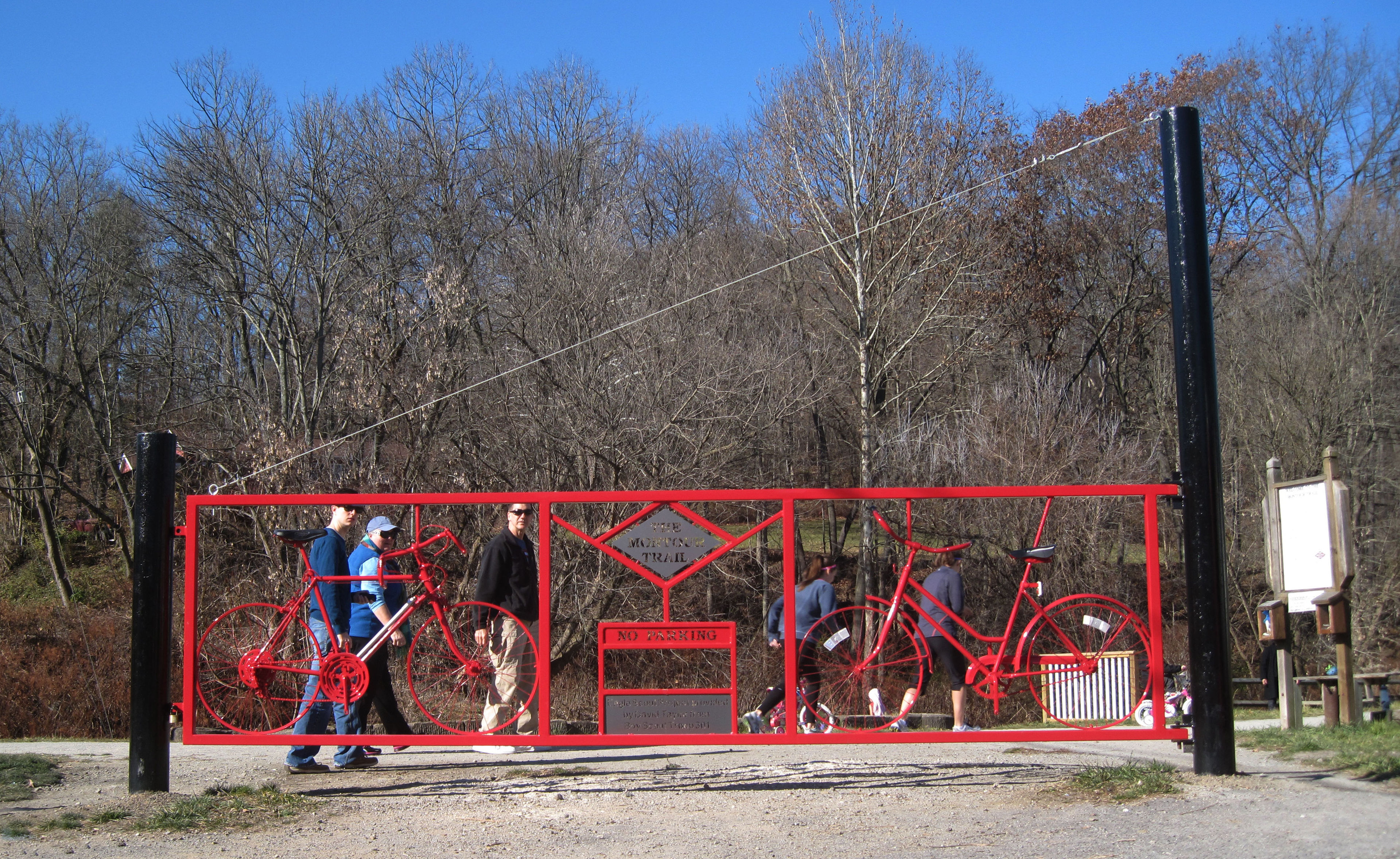 Decorative Gate on the Montour Trail. Photo by Mary Shaw.