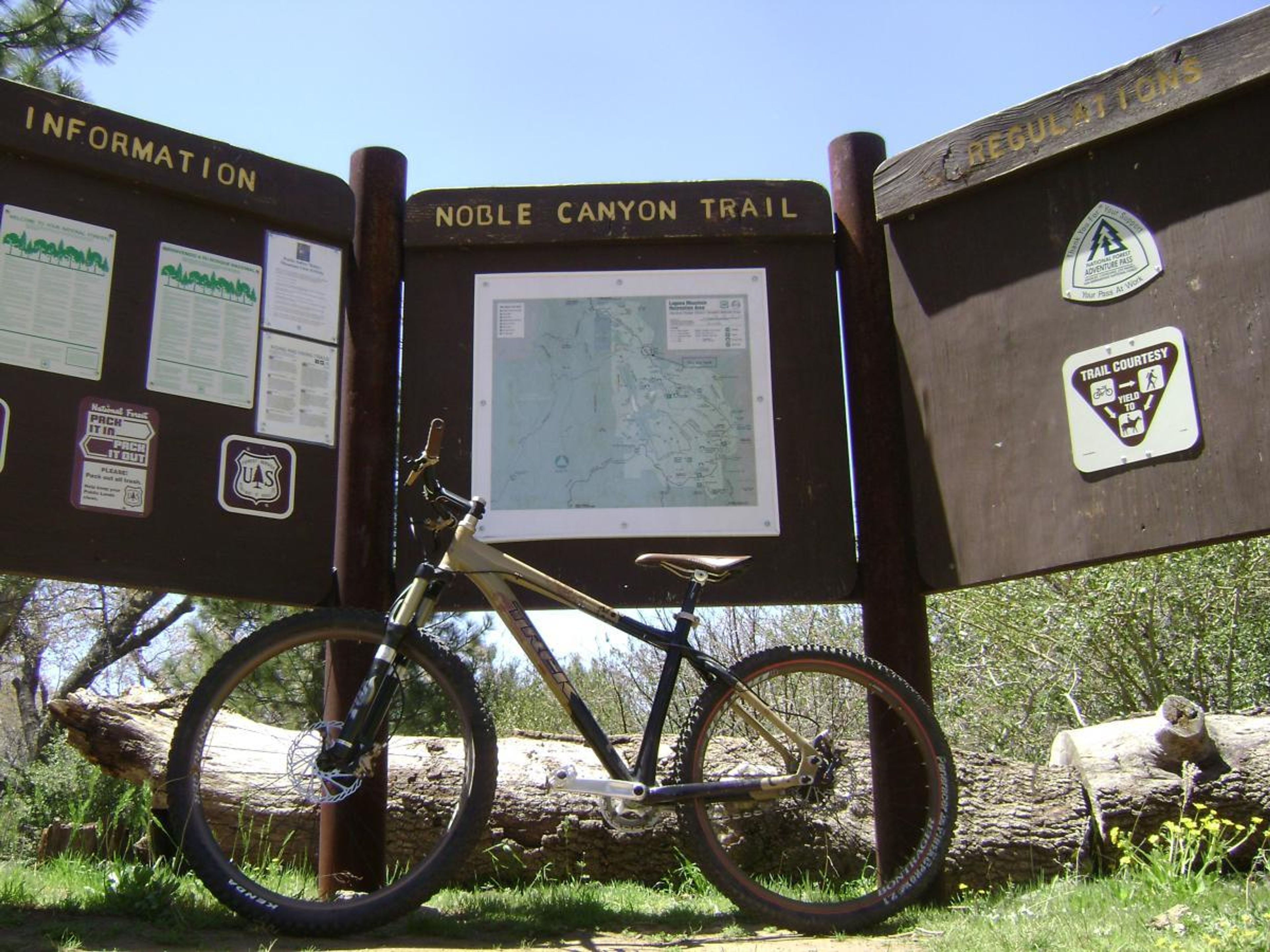 Noble Canyon Trailhead. Photo by Singletracks.com/TH.