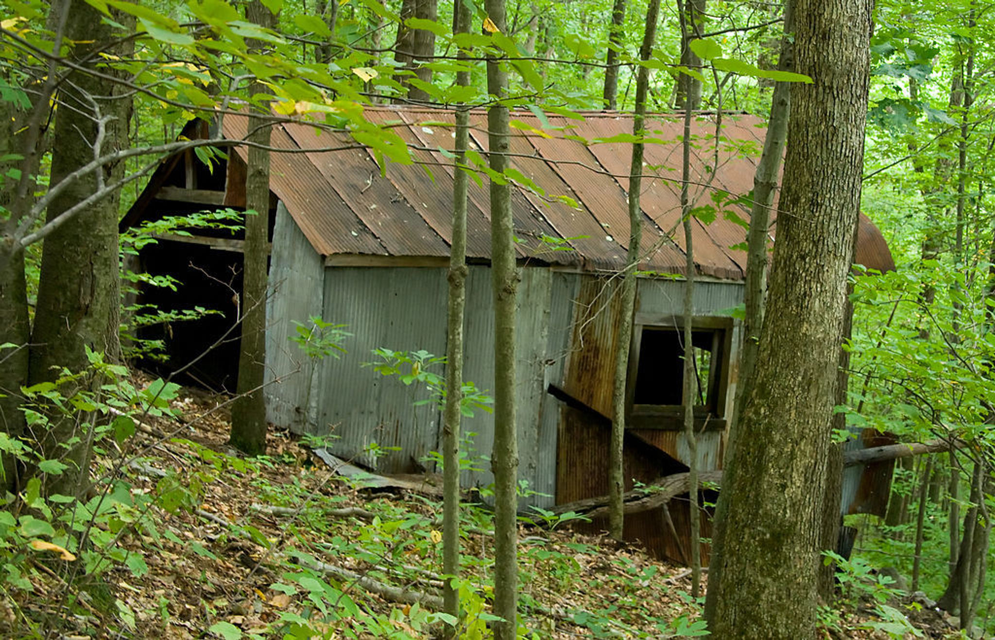 Historic industrial remnants at Oil Creek State Park. Photo by Jason Pratt.