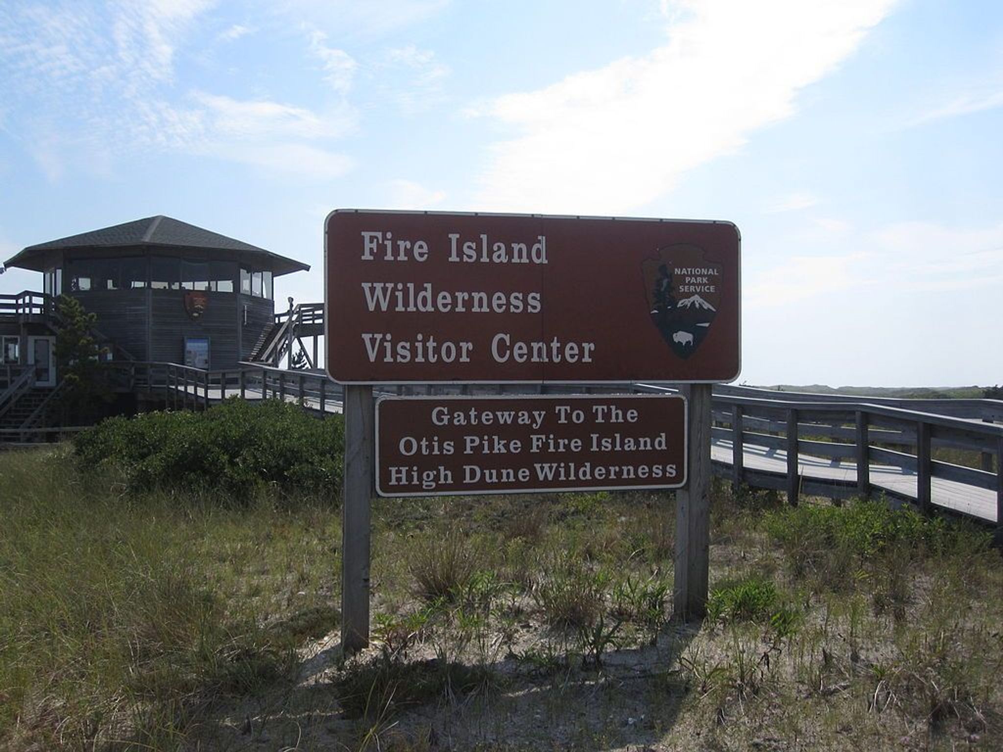 Visitors Center at Fire Island Wilderness. Photo by Stevan.