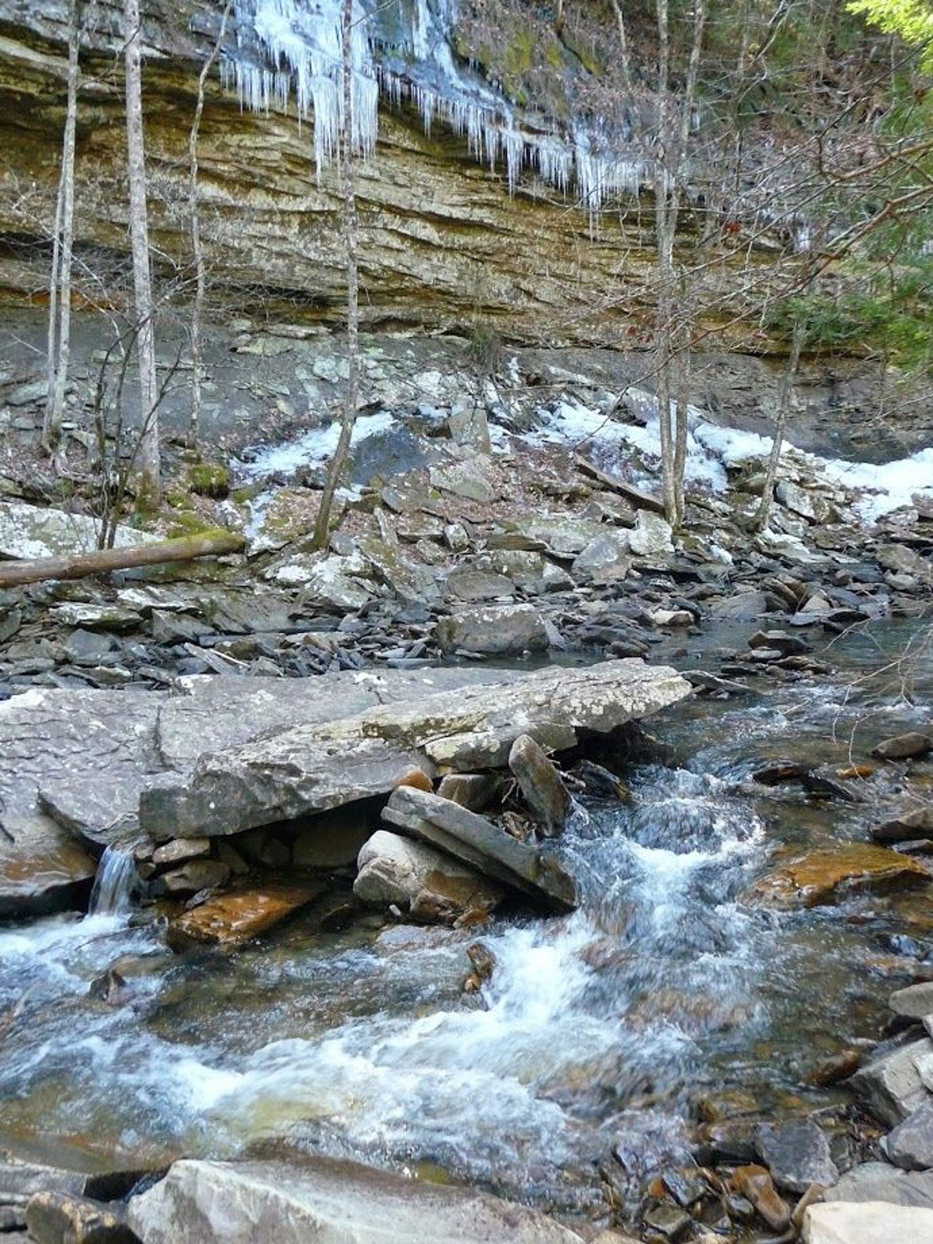 Icicles in May. Photo by Kelly Stewart.