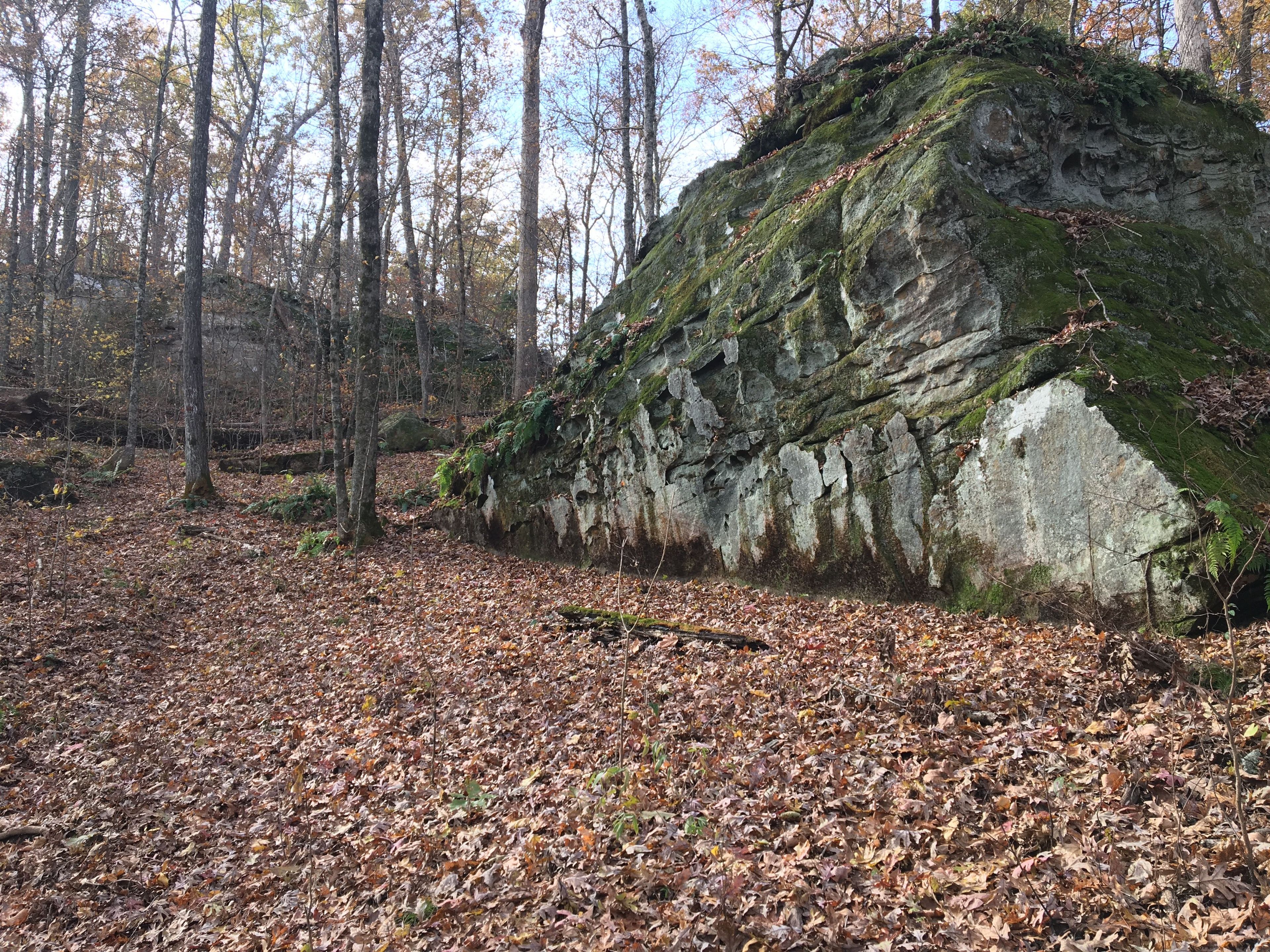 The trail passes by giant sandstone boulders, which are the namesake of the park. Photo by Donna Kridelbaugh.