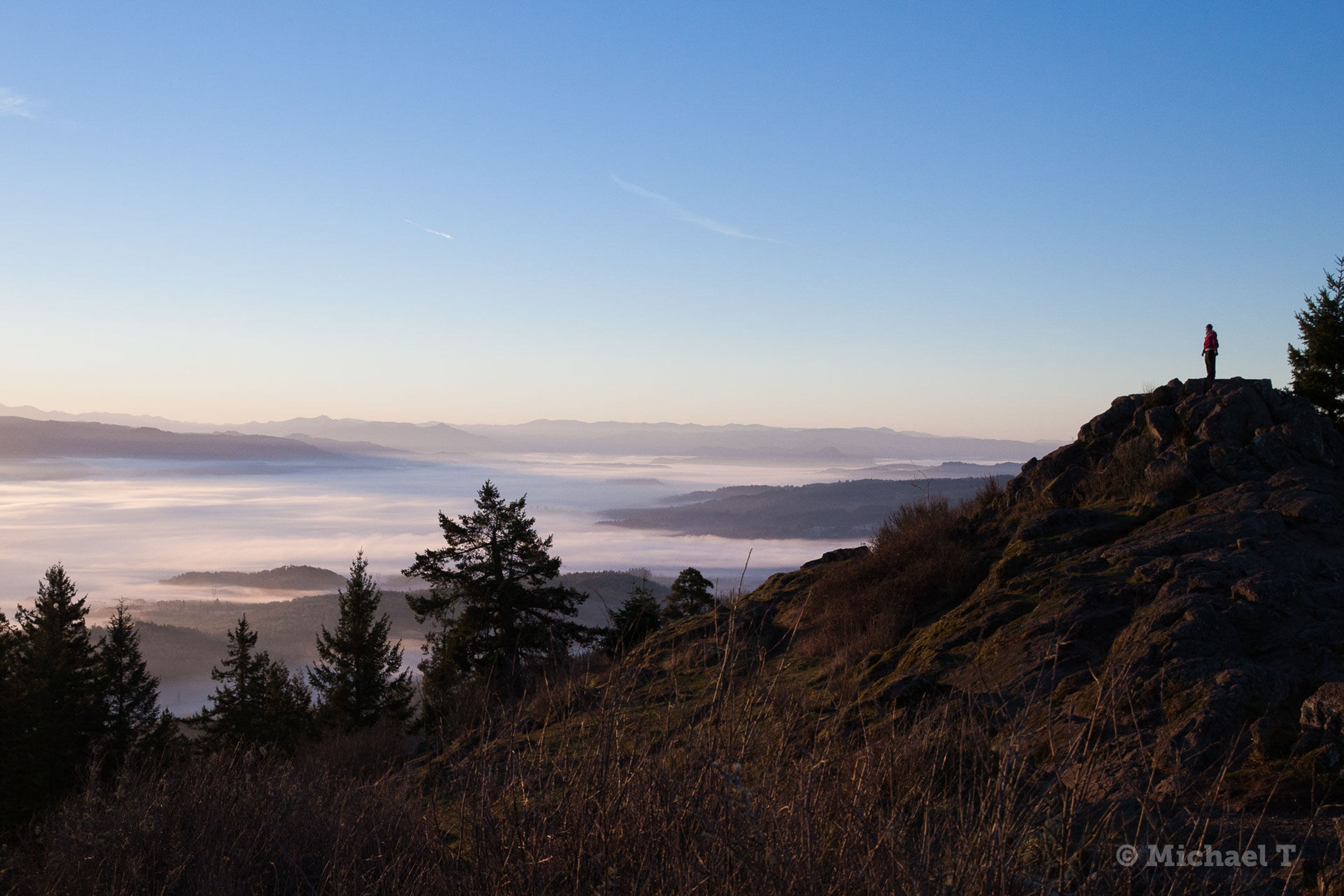 Winter solitude from the summit.