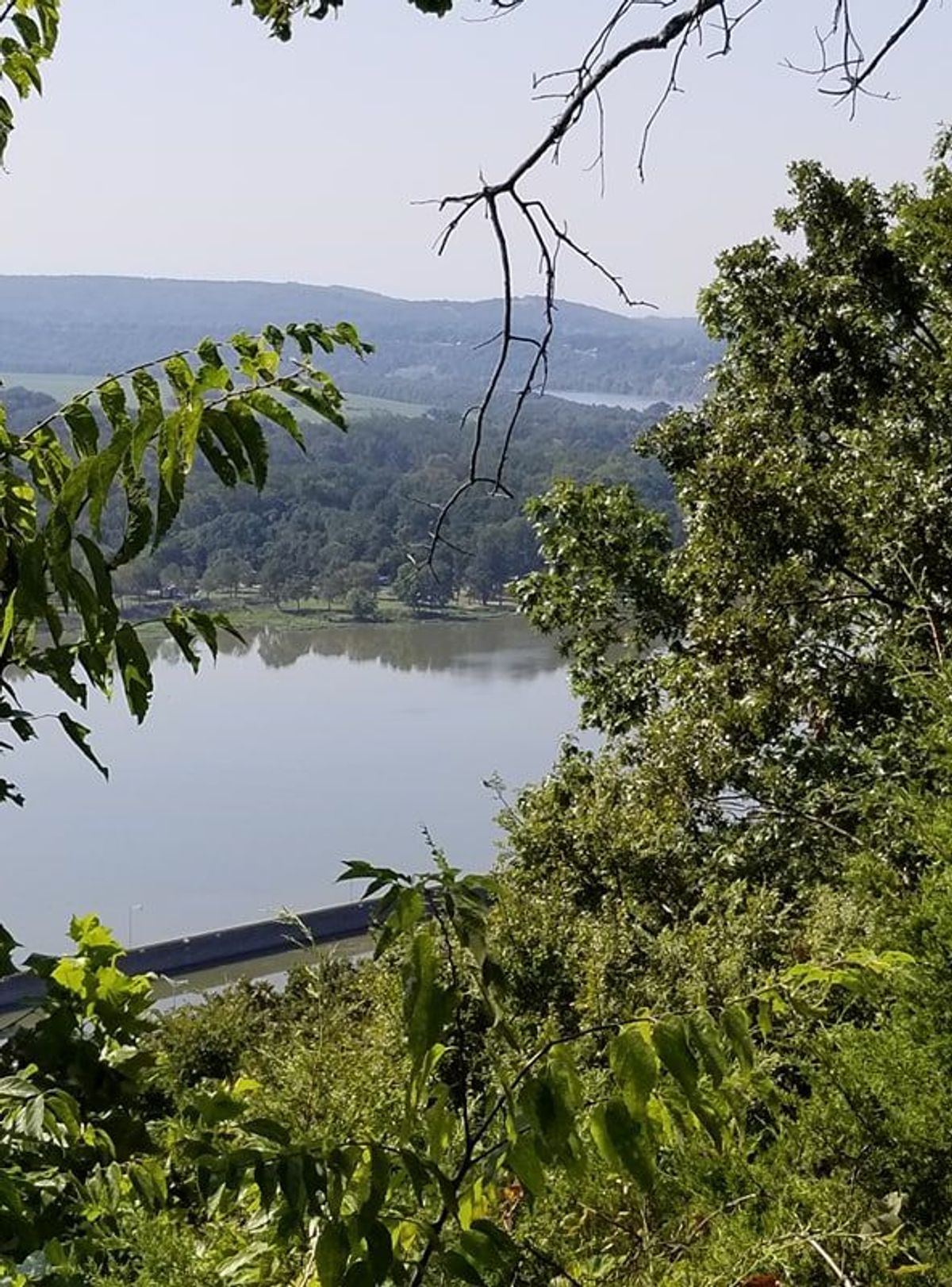 View of Ozark Lake bluff overlook. Photo by Barbara Reed.