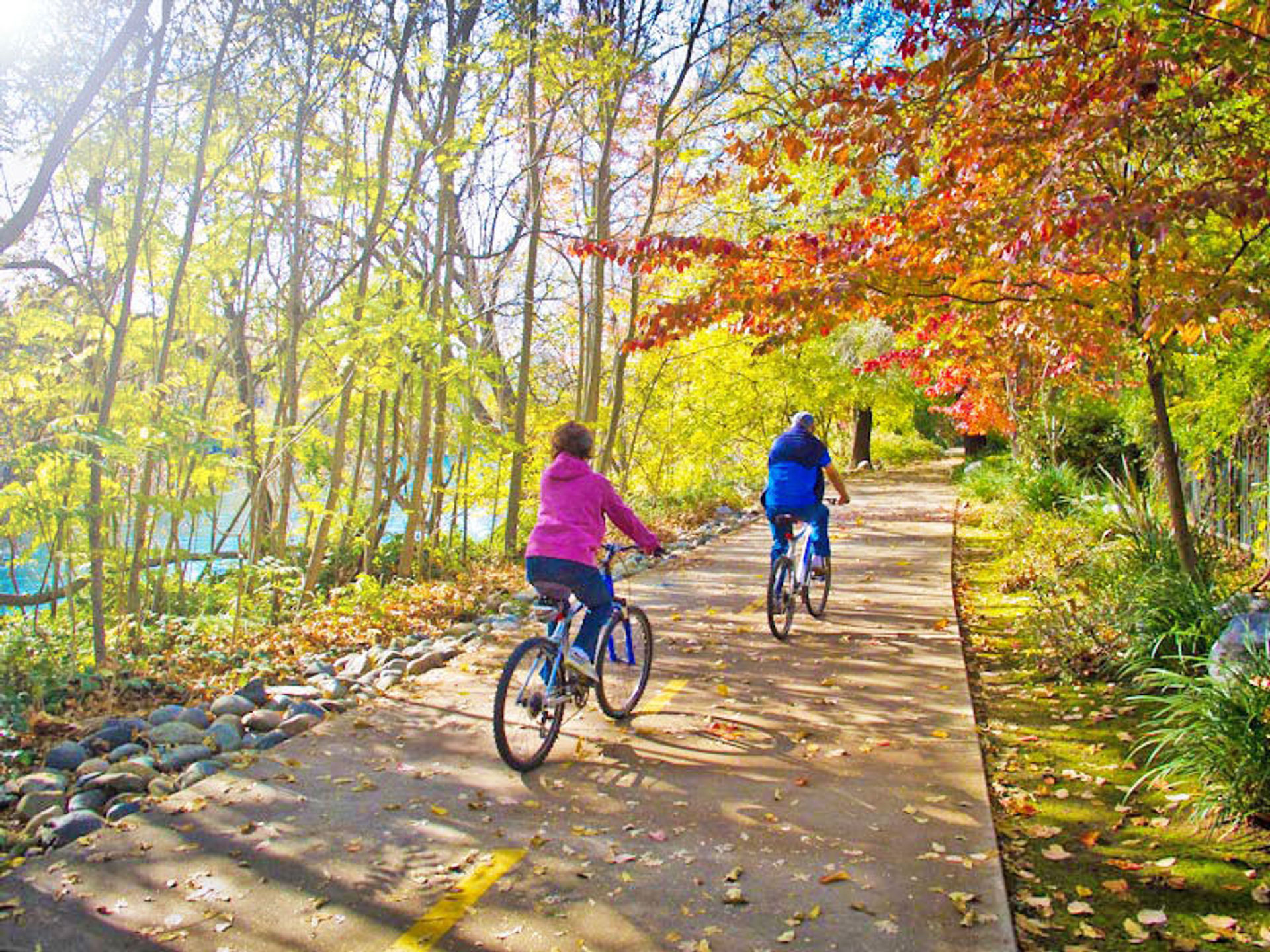 A beautiful fall day for a ride along the river. Photo by Chris Flentye.