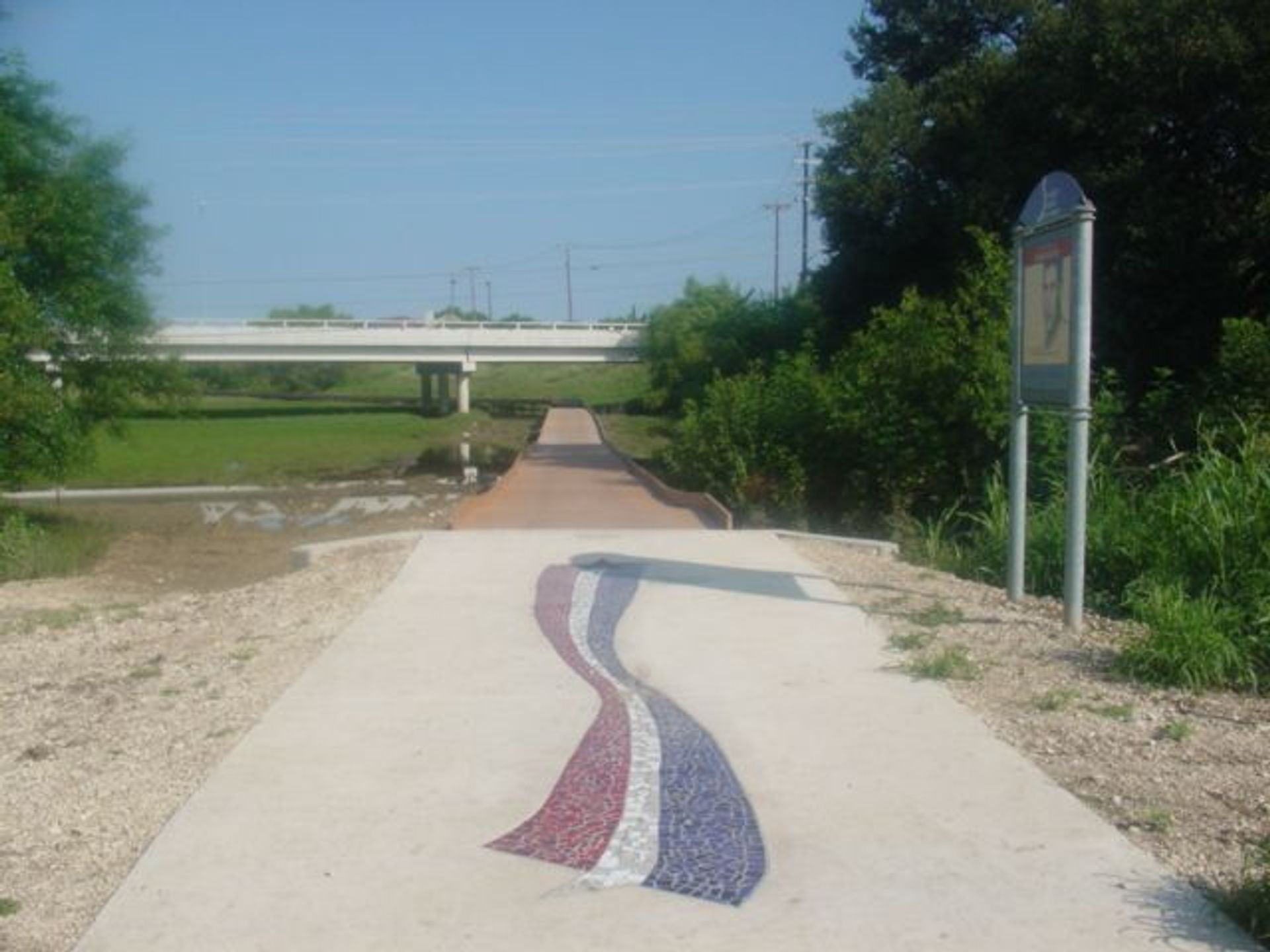 Mosaic at the Morningstar Memorial on Salado Creek Greenway North