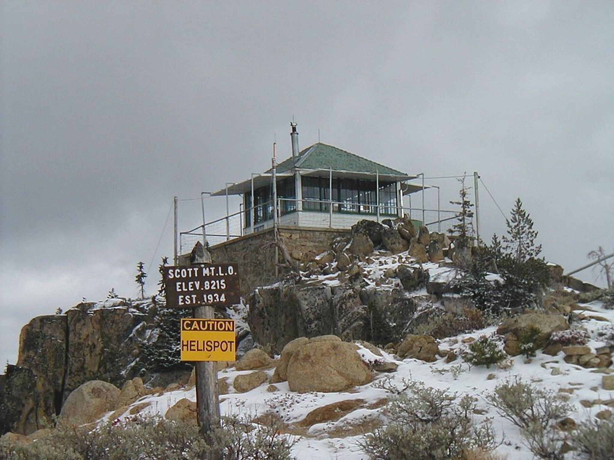 The Scott Mountain Lookout in Boise National Forest, Idaho. Photo by USFS.