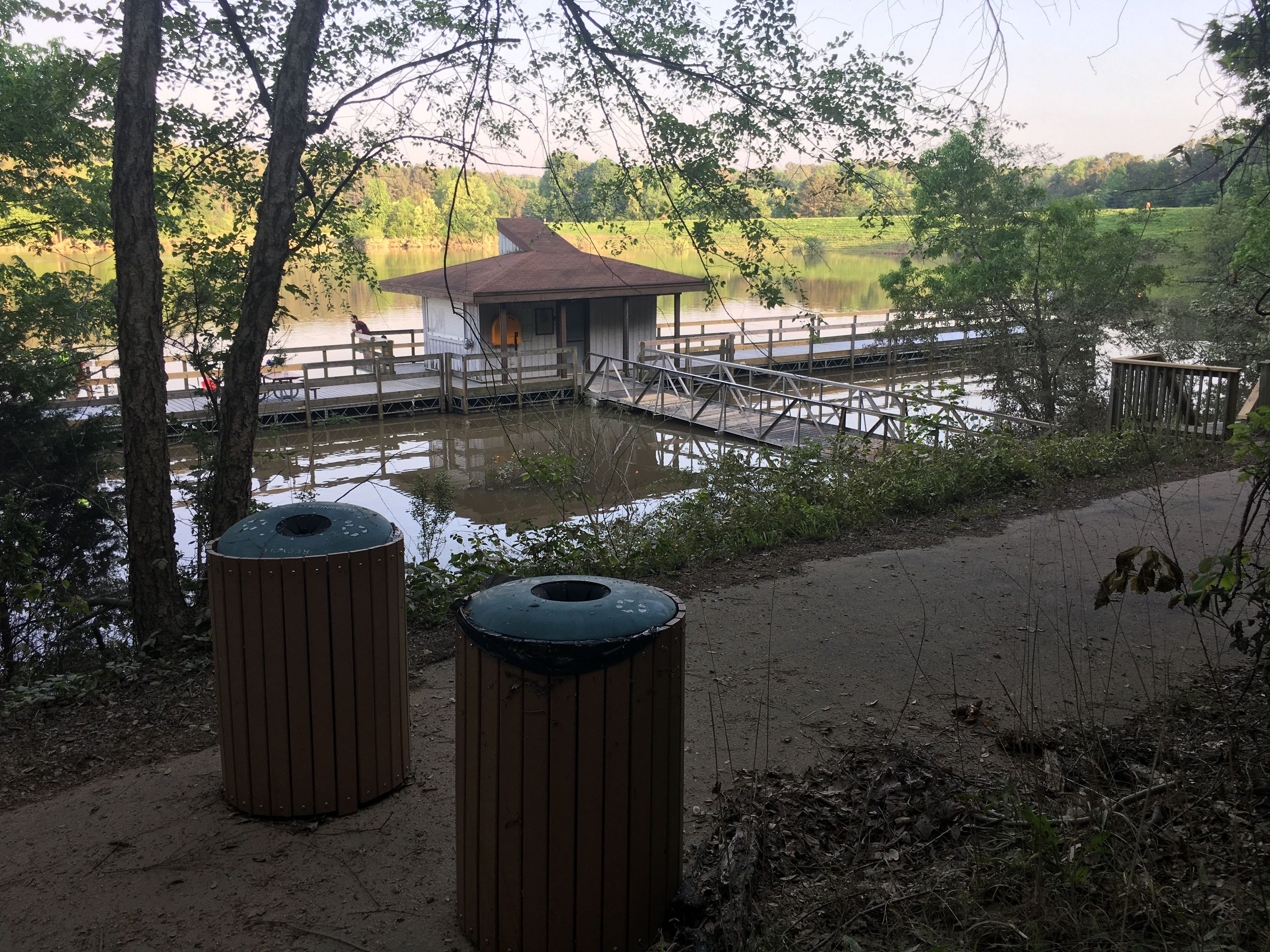 The dock area (their use to be paddle boats but that was removed. Photo by Martin Brossman.