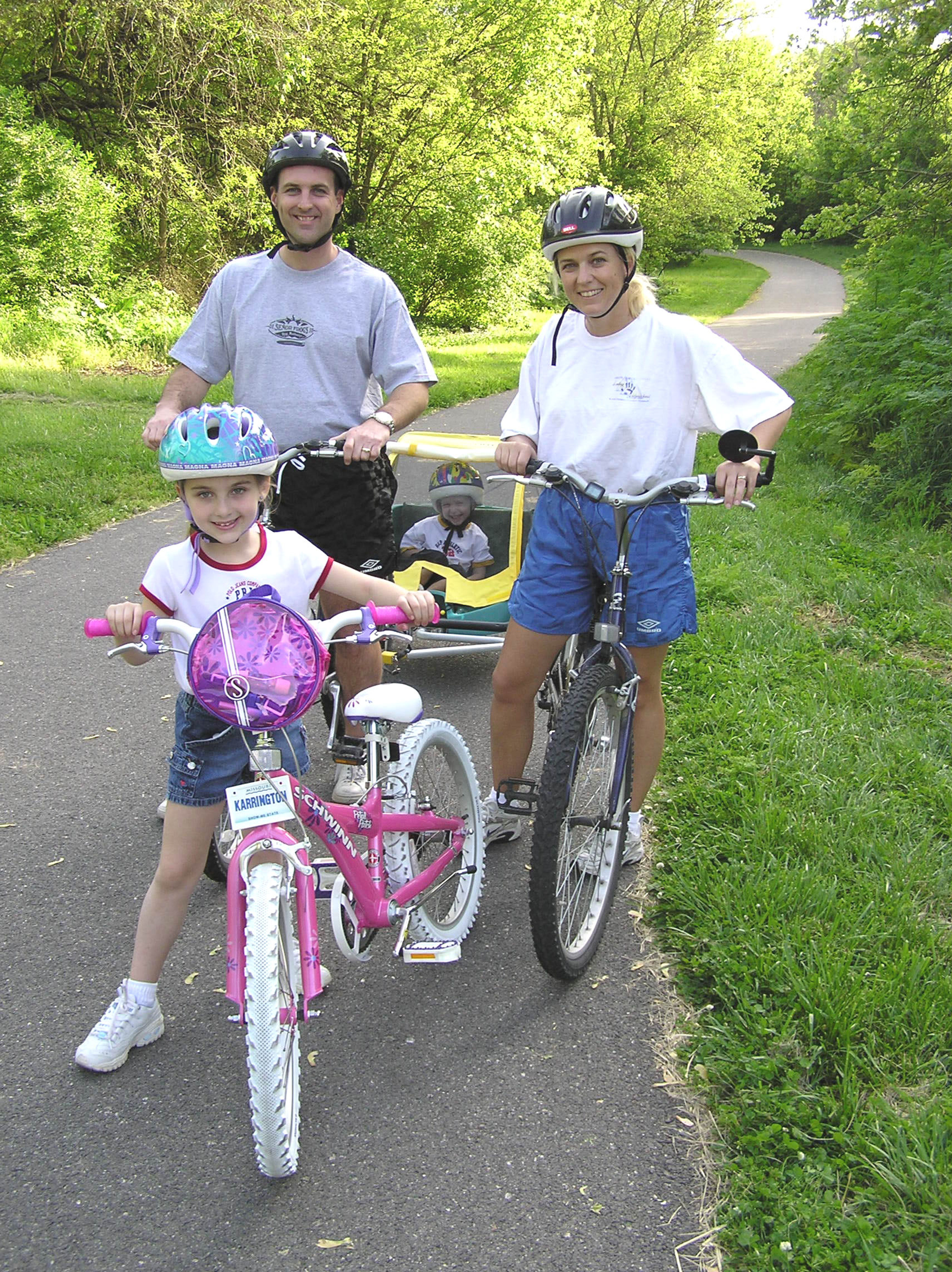 The Scott Family out biking. Photo by Terry Whaley.