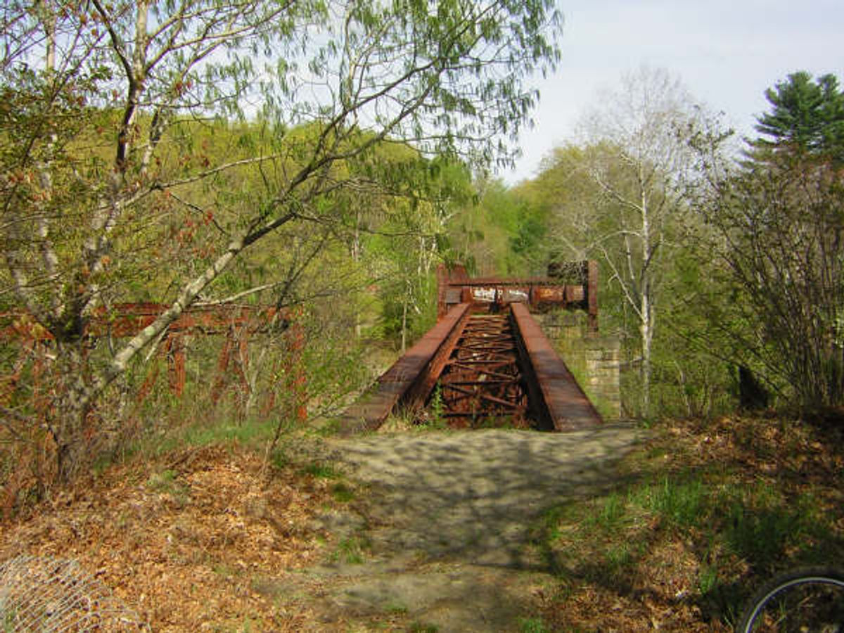 Bridge over the Blackstone River in need of repair. Photo by Scott Benoit.