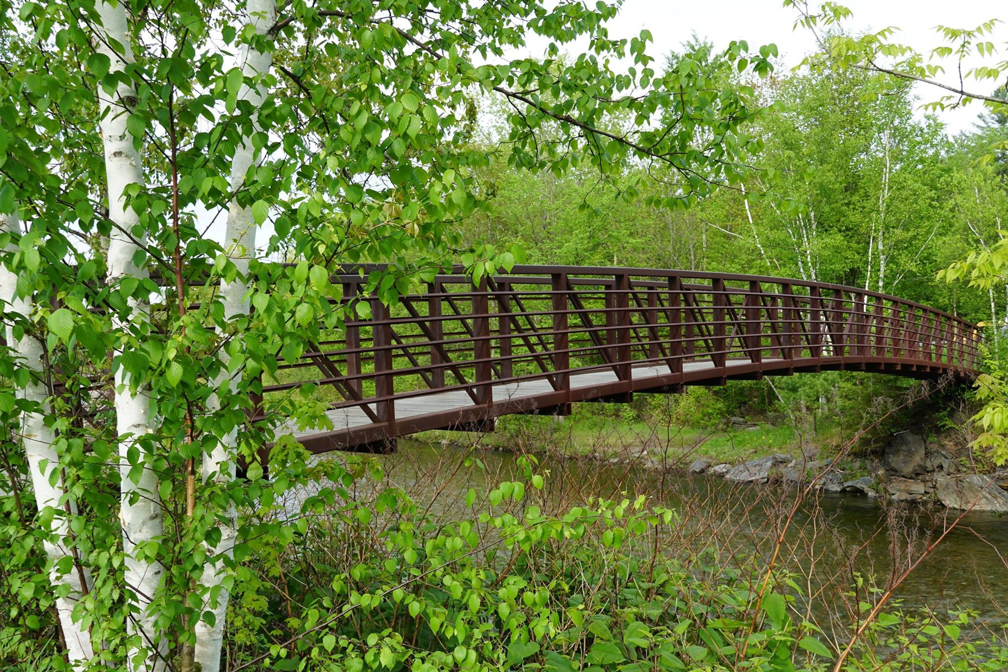 Bridge on pathway. Photo by Stowe Area Association.