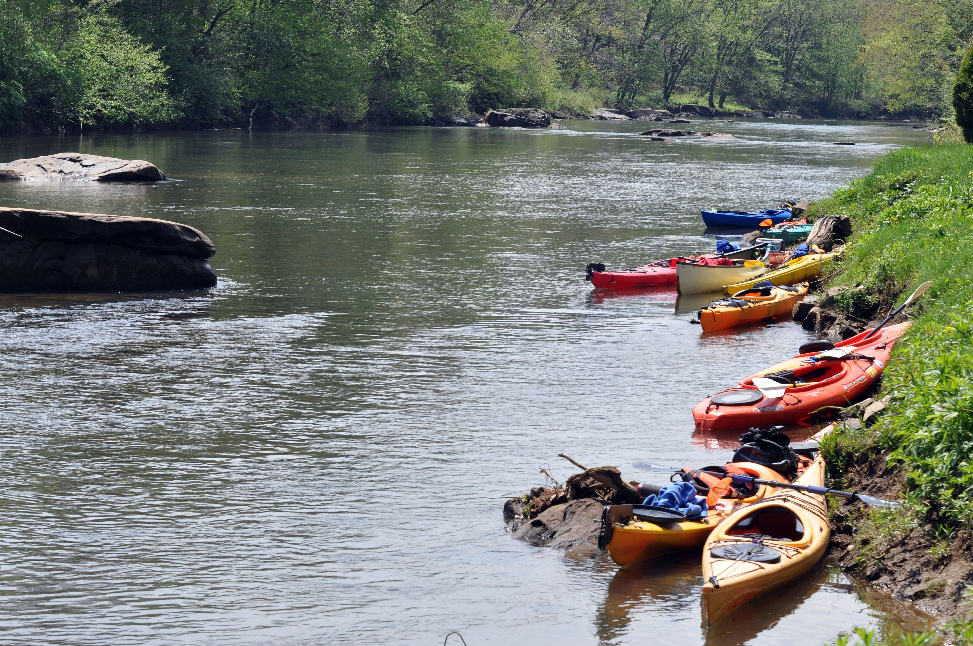 Kayaking on the river near McGees Mills. Photo by Sherri Clukey.