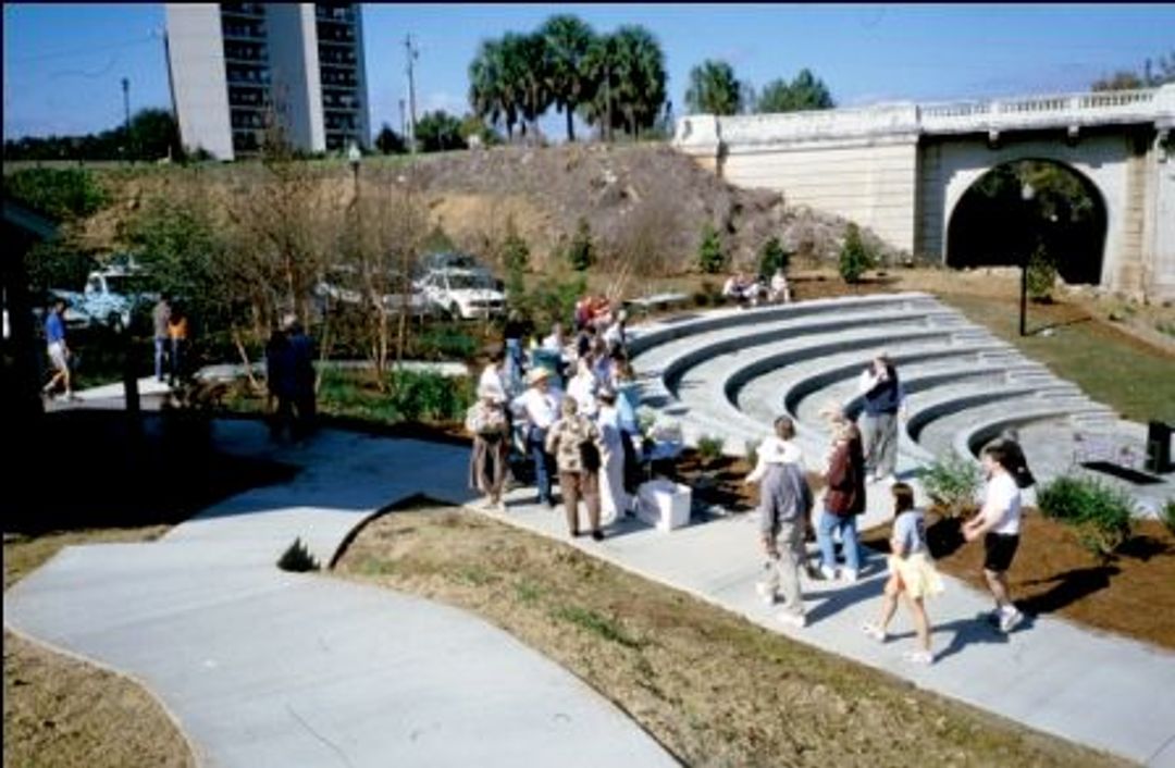 A view of the West Columbia Riverwalk Amphitheater