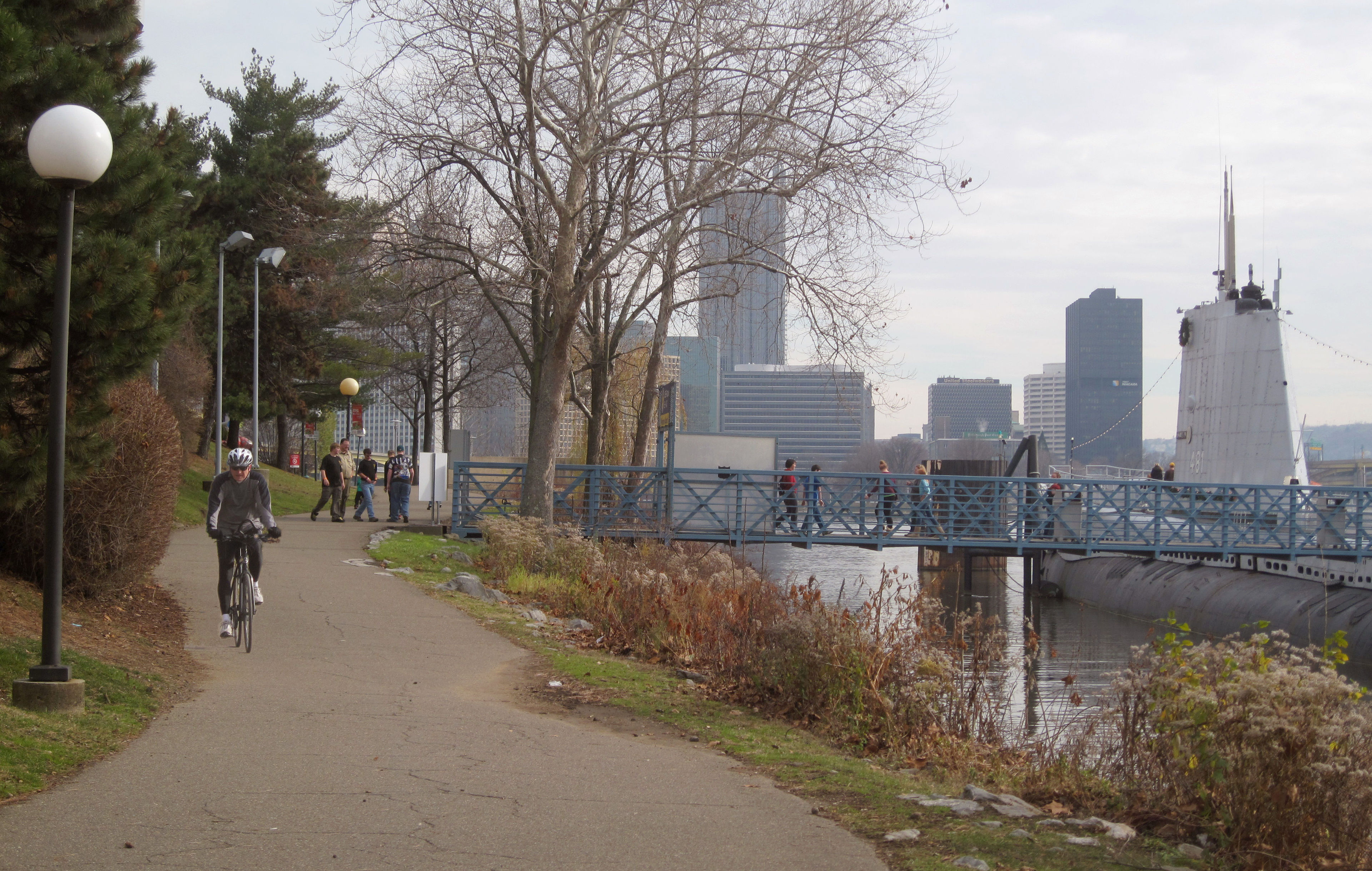 Downtown from Carnegie Science Center. Photo by Mary Shaw.