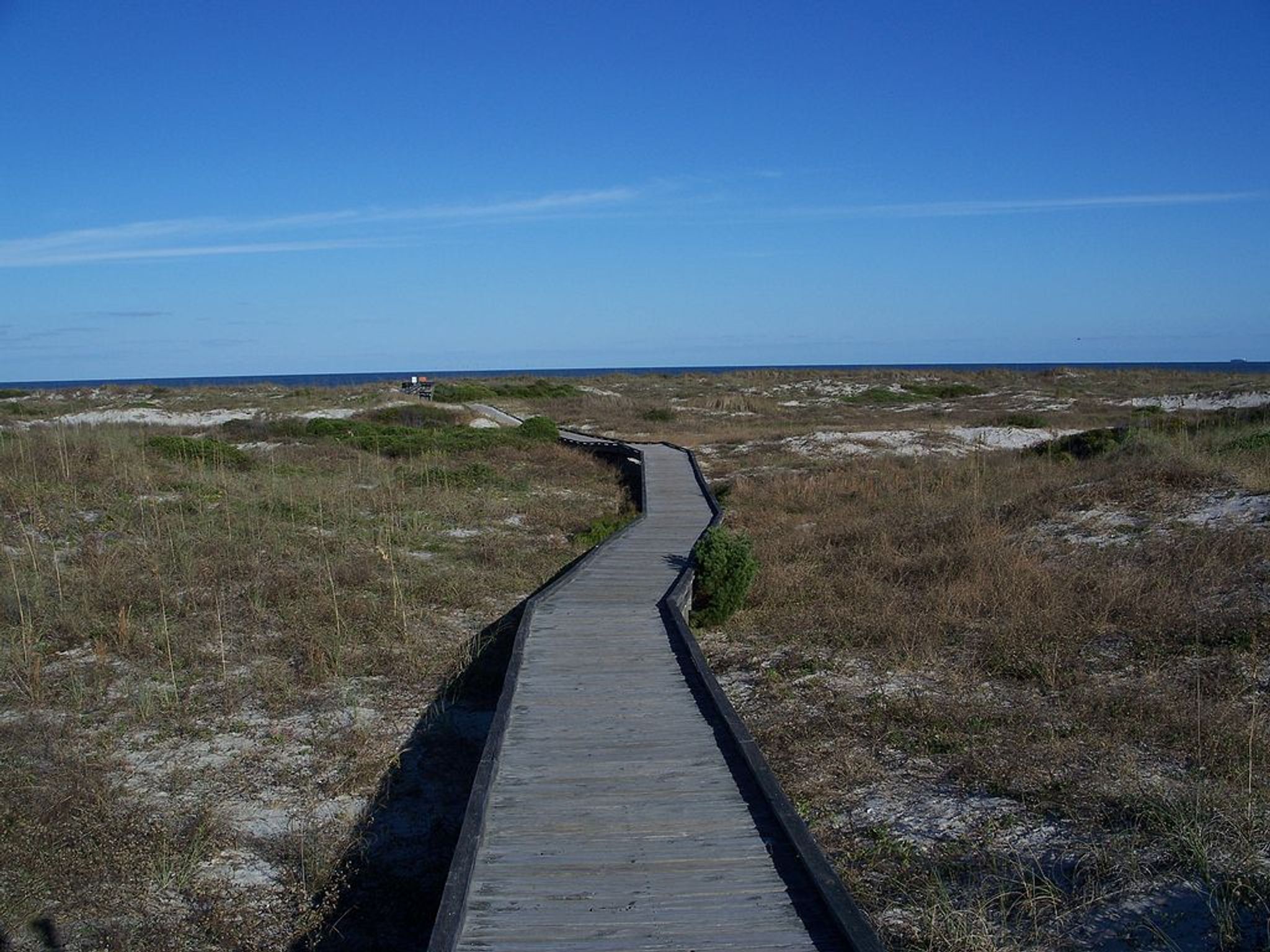 Boardwalk at Little Talbot Island State Park. Photo by Ebyabe.