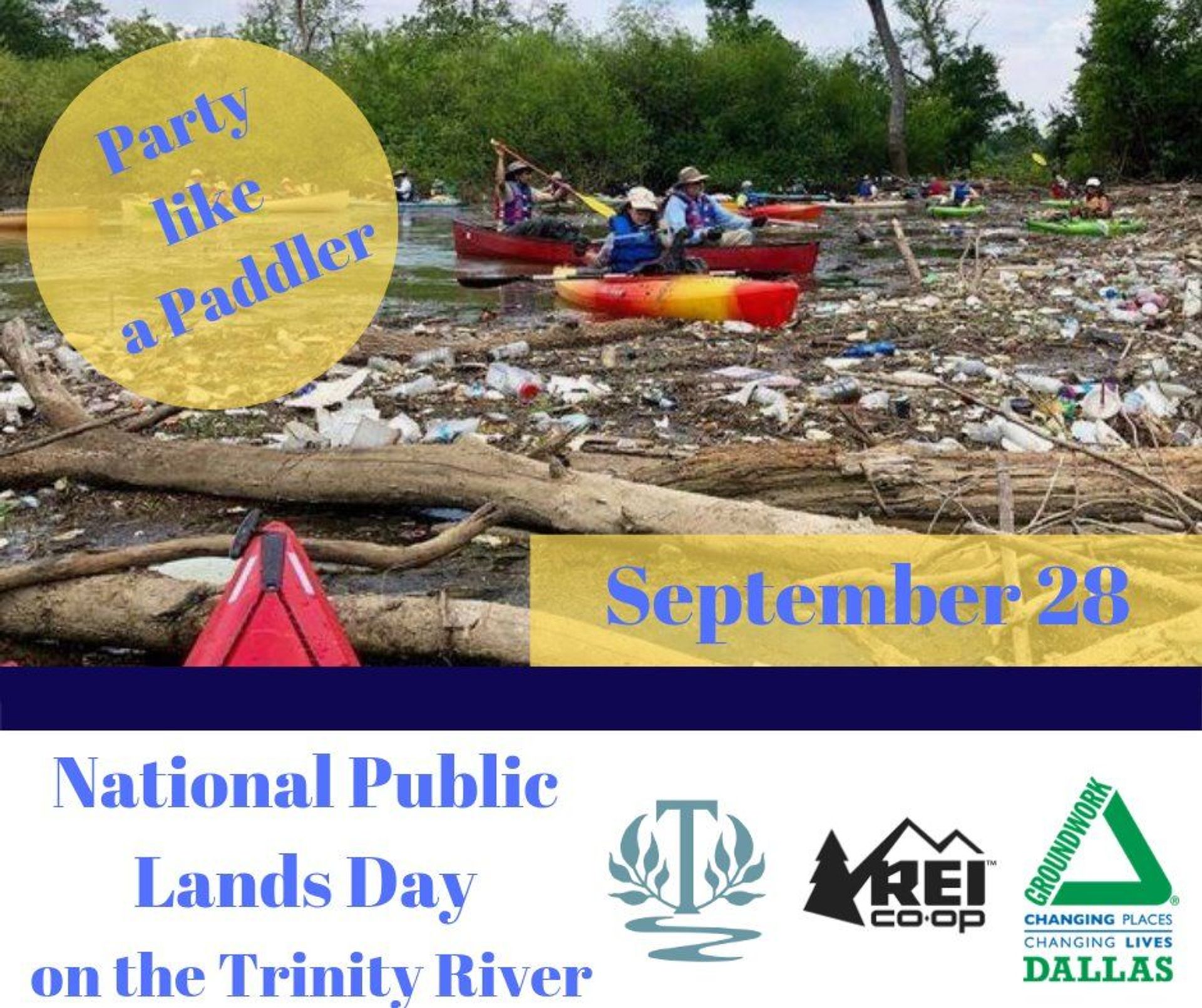 Flyer for Public Lands Day Cleanup event