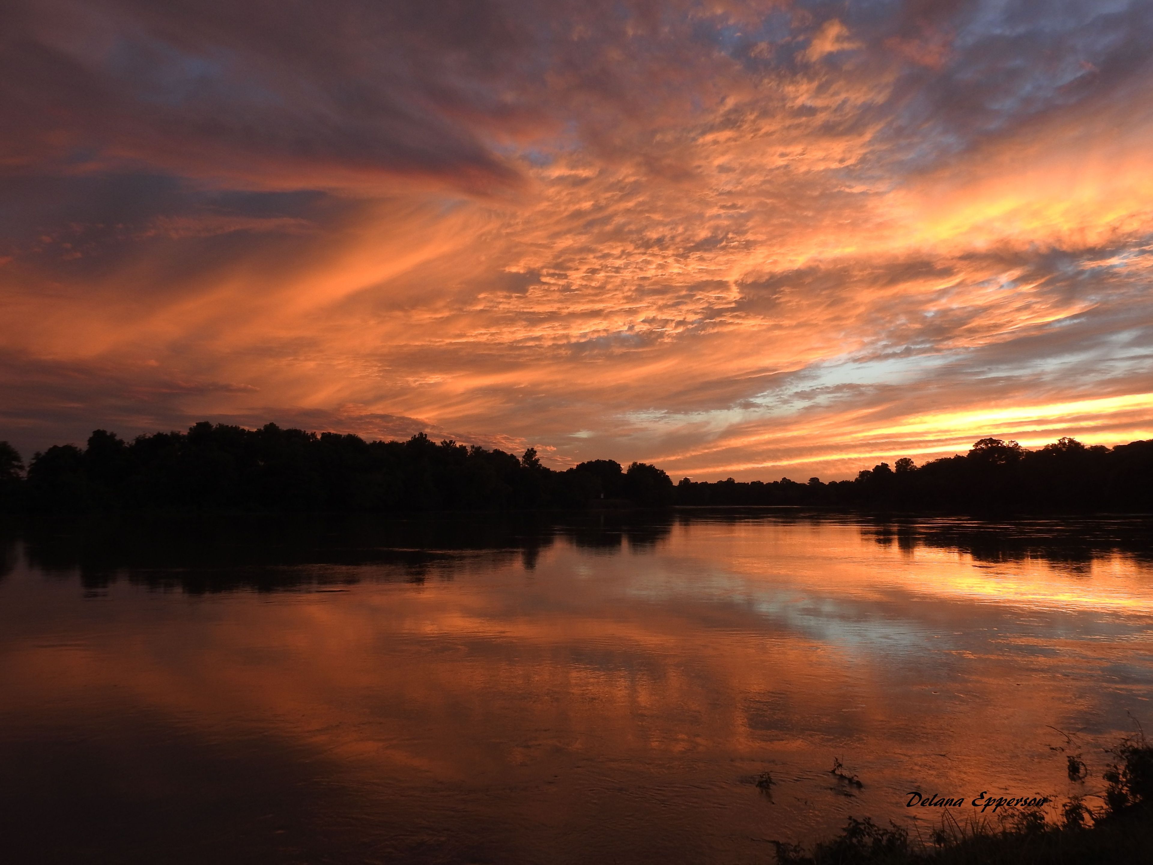 White River Sunset at the Jacksonport State Park near Tunstall Riverwalk Trail. Photo by Delana Epperson.