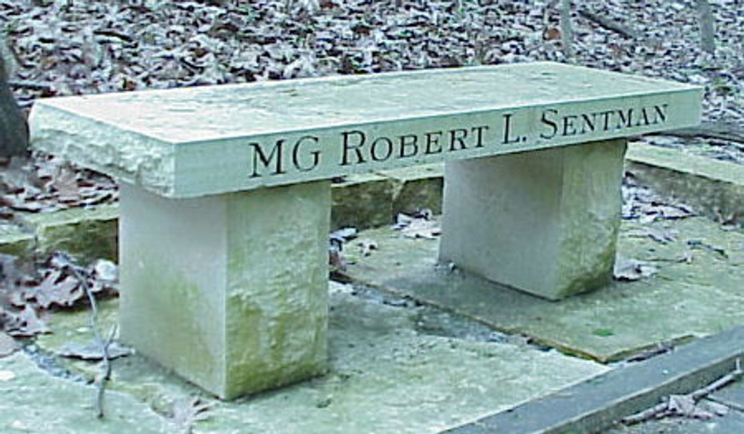 MG Robert L. Sentman Memorial Bench