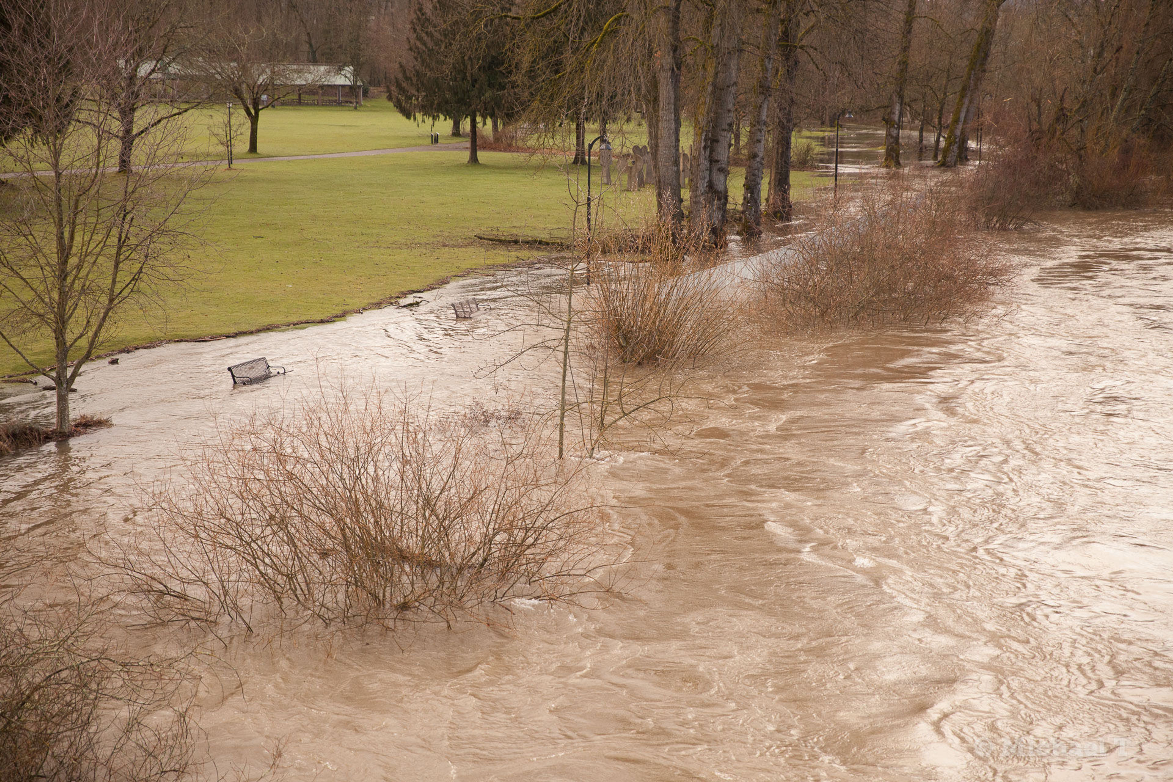 It's not uncommon for the trail to flood in winter.