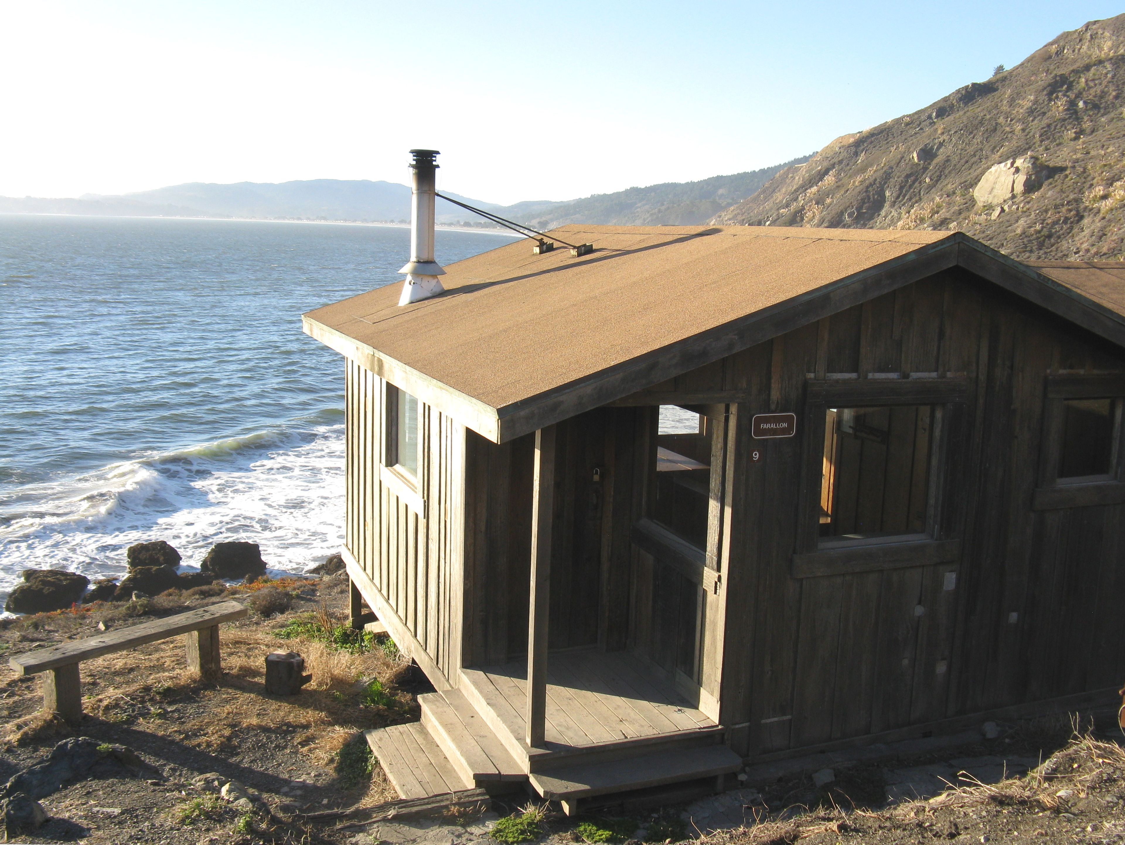 Ocean view from one of the Steep Ravine Cabins