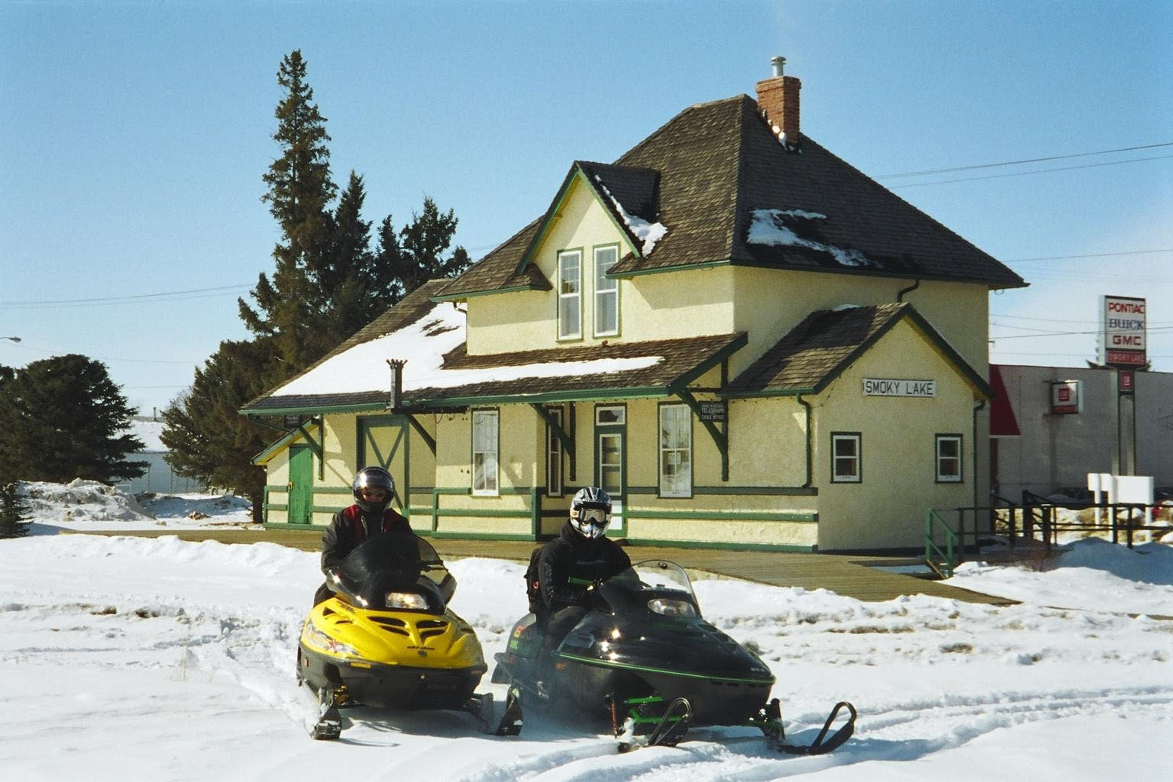 Snowmobilers trying out new trail in 2003