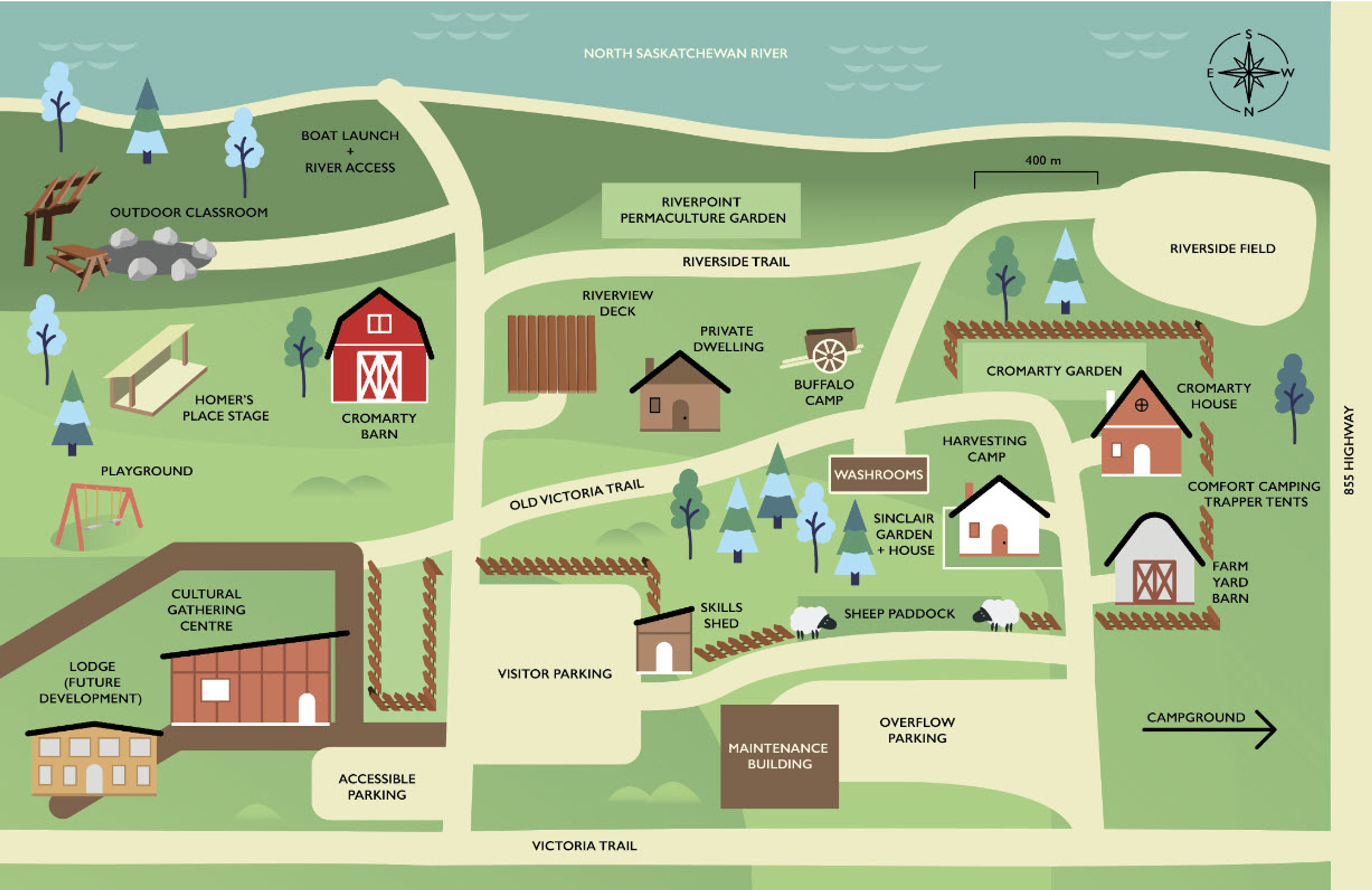 Metis Crossing Resort Map