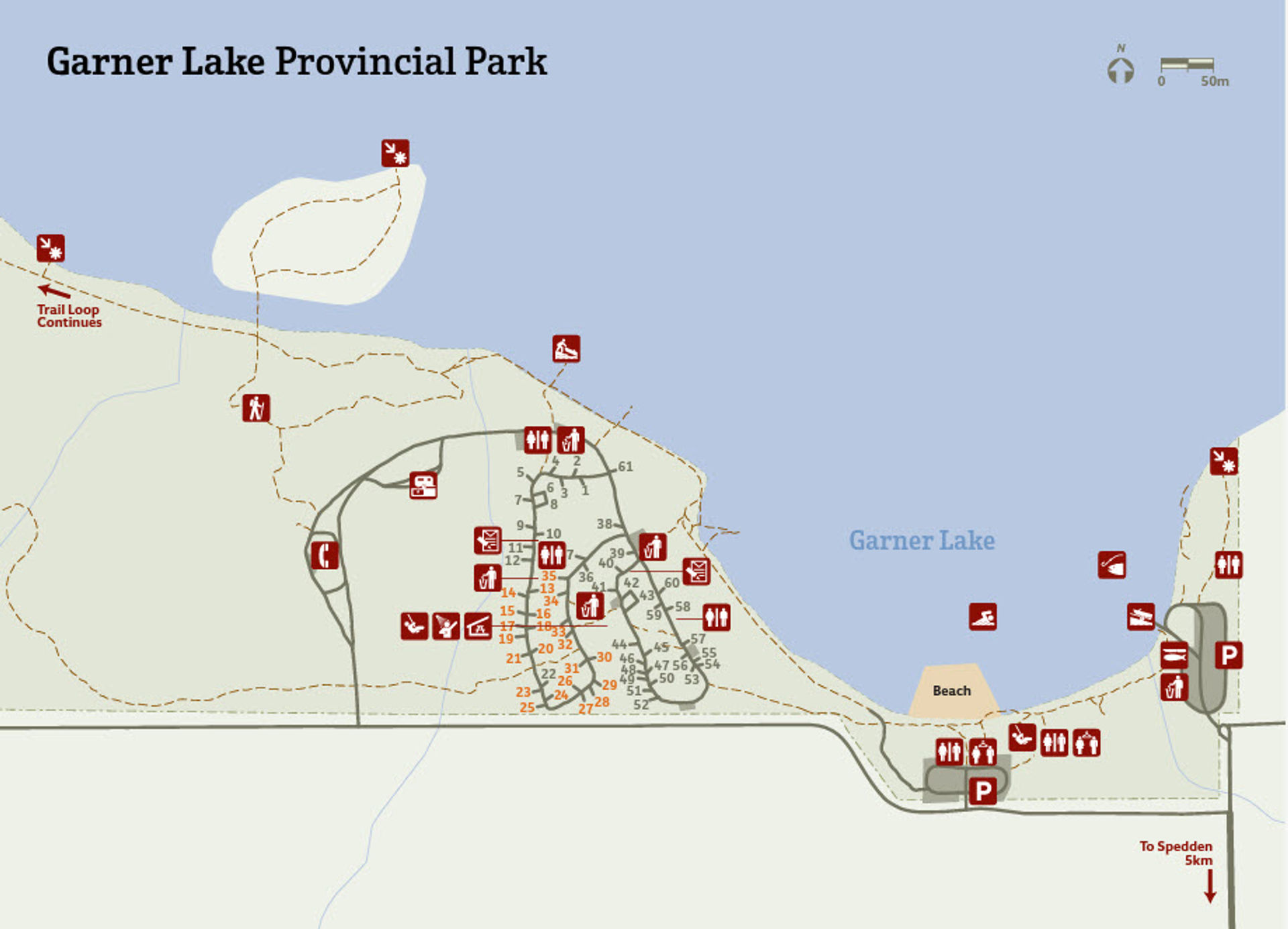 Garner Lake Provincial Park Map