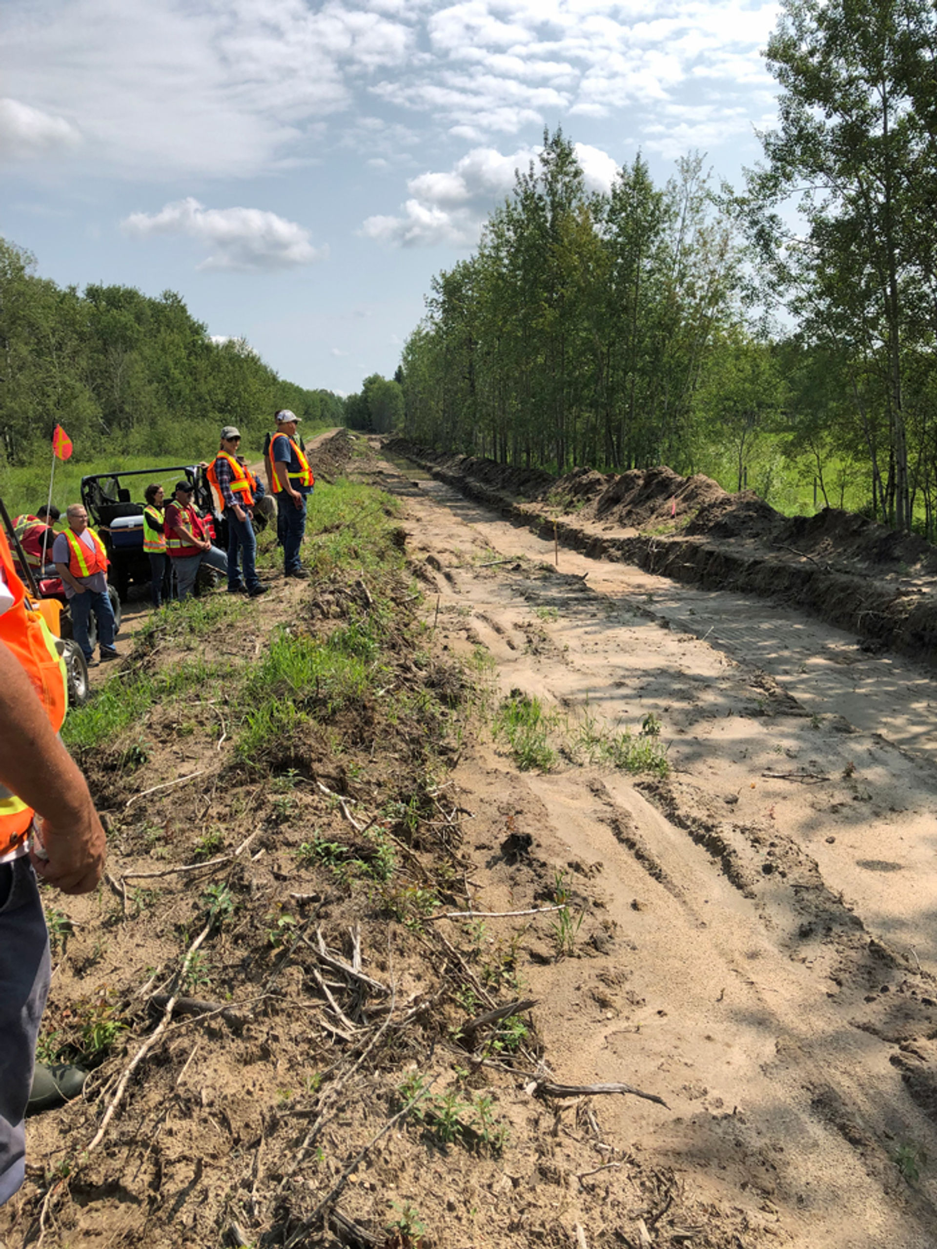 Trail Inspection 2019 during the building of the Goodfish line