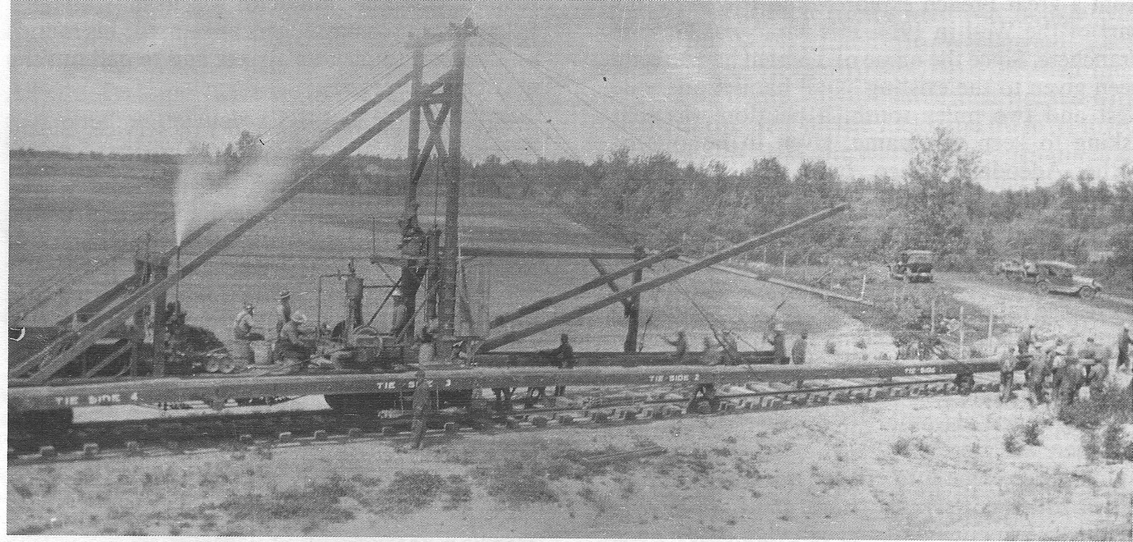 Volunteer completing the rail line into St Paul 1920