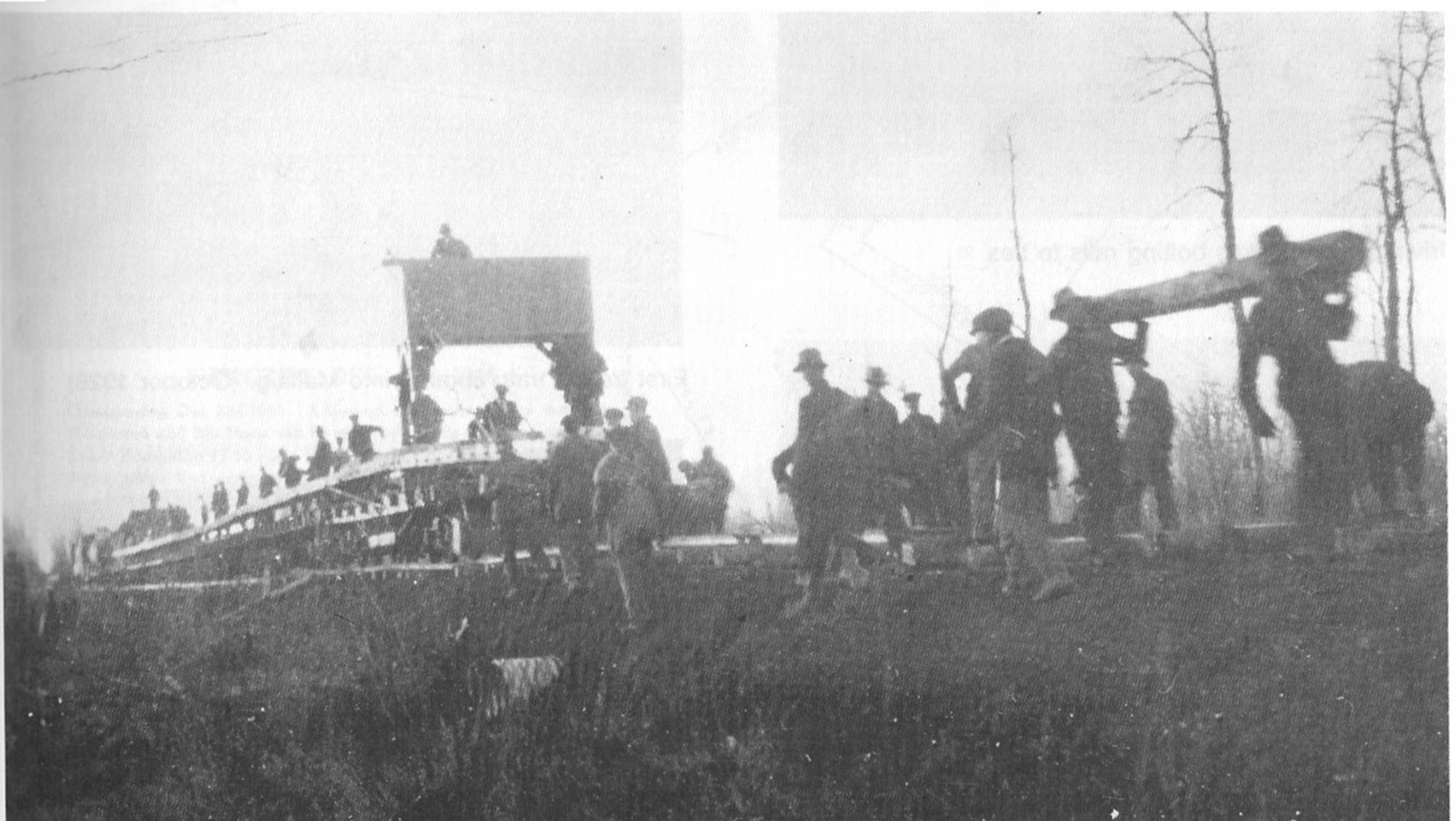 Workers building the Malliag branch of the CN Railway 1928