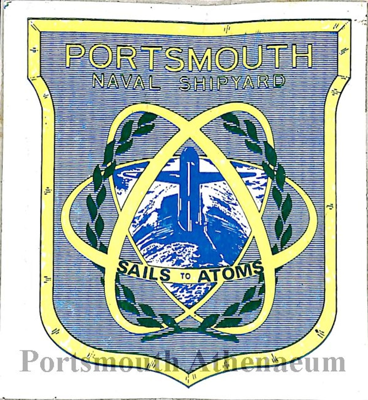 A Portsmouth Naval Shipyard flag.