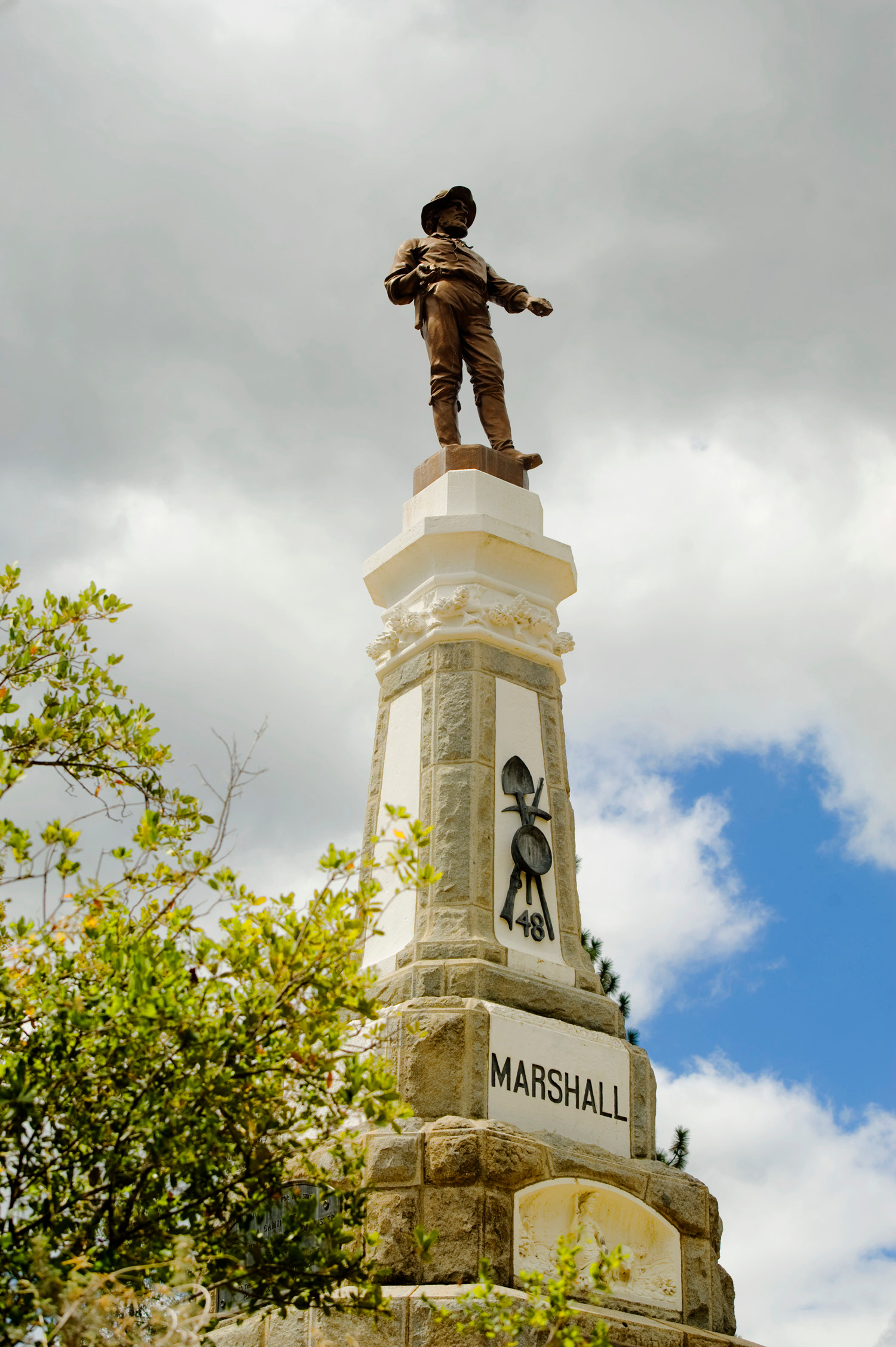 James Marshall Monument at Marshall Gold Discovery SHP