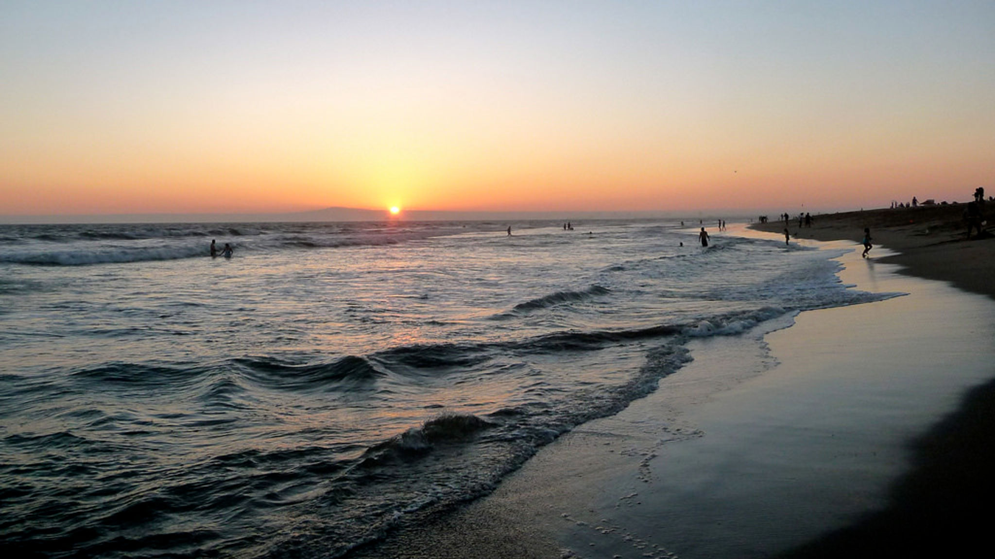 Sunset at Bolsa Chica State Beach