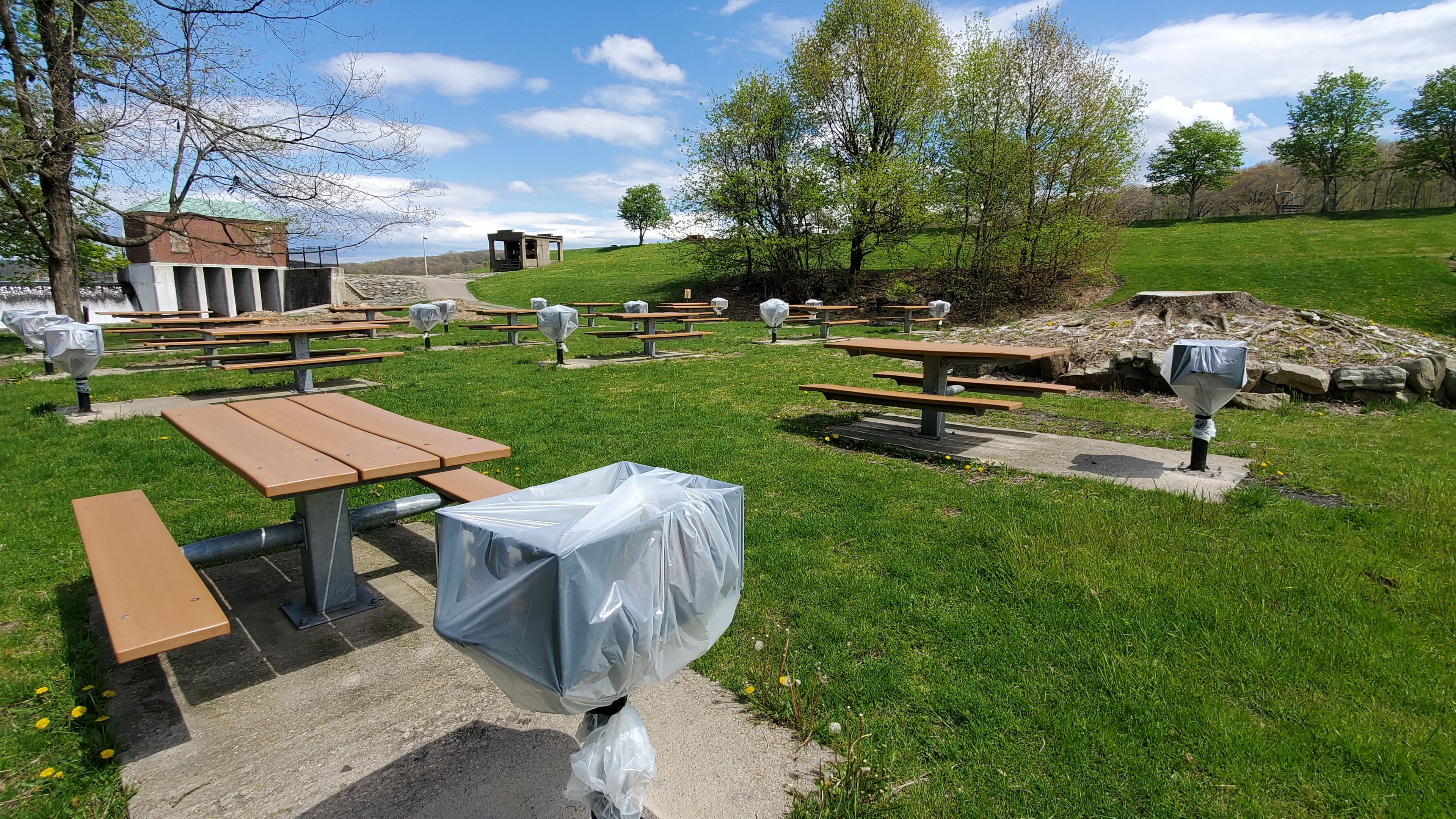 Lower Picnic Area near the spillway 