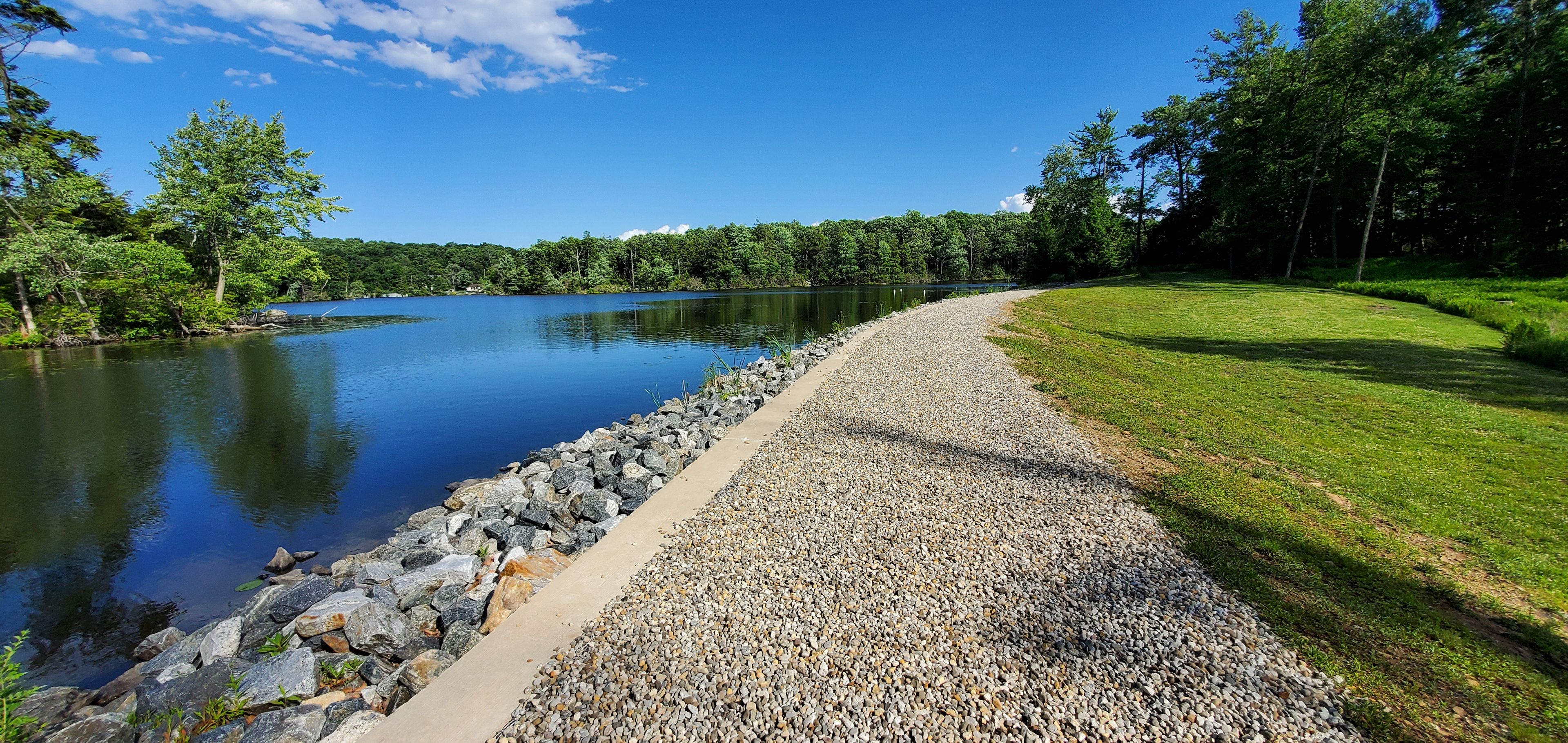 Embankment dam at Bear Pond