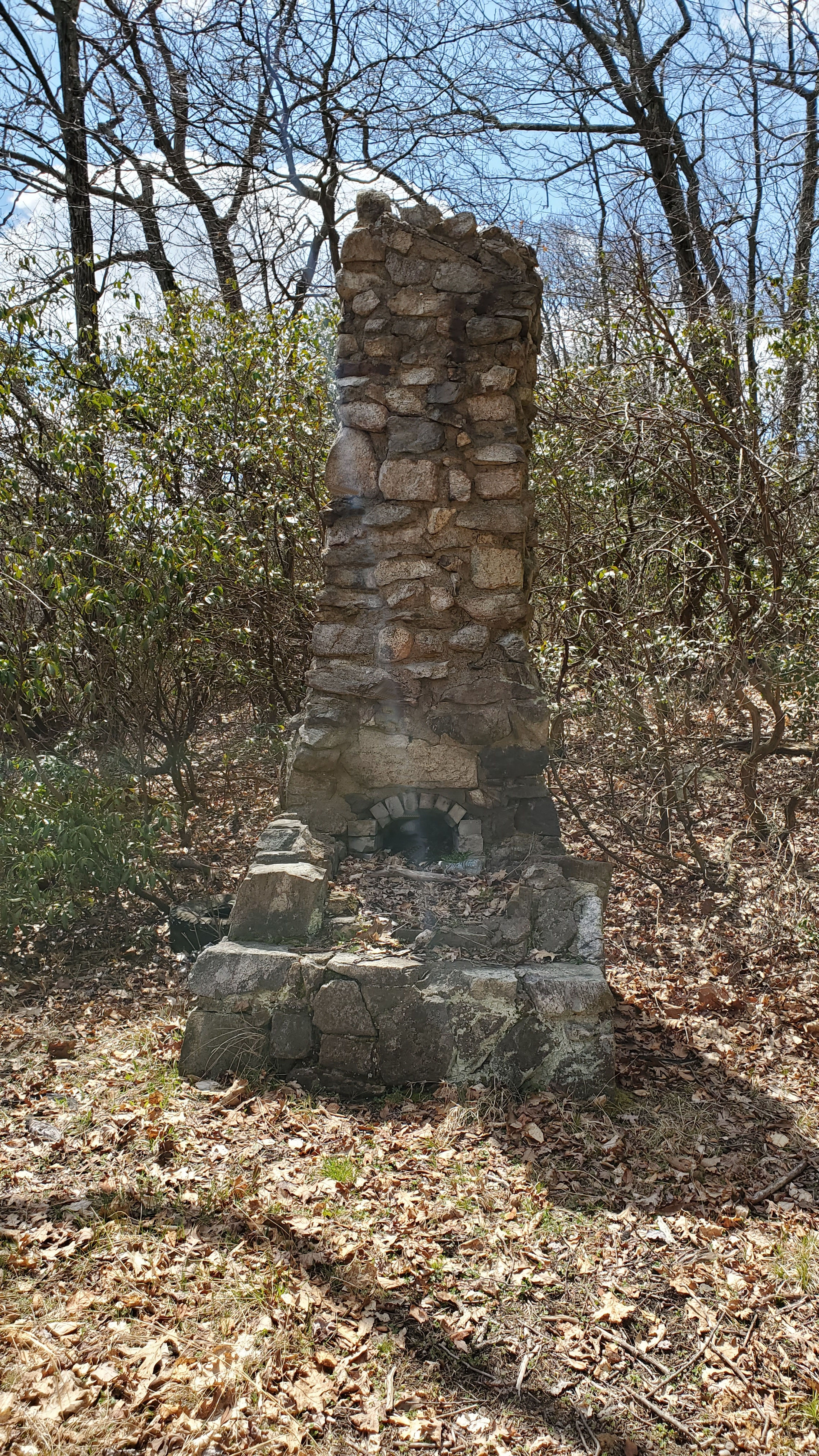 Old chimney from the historic Camp Aladdin (early 20th century)