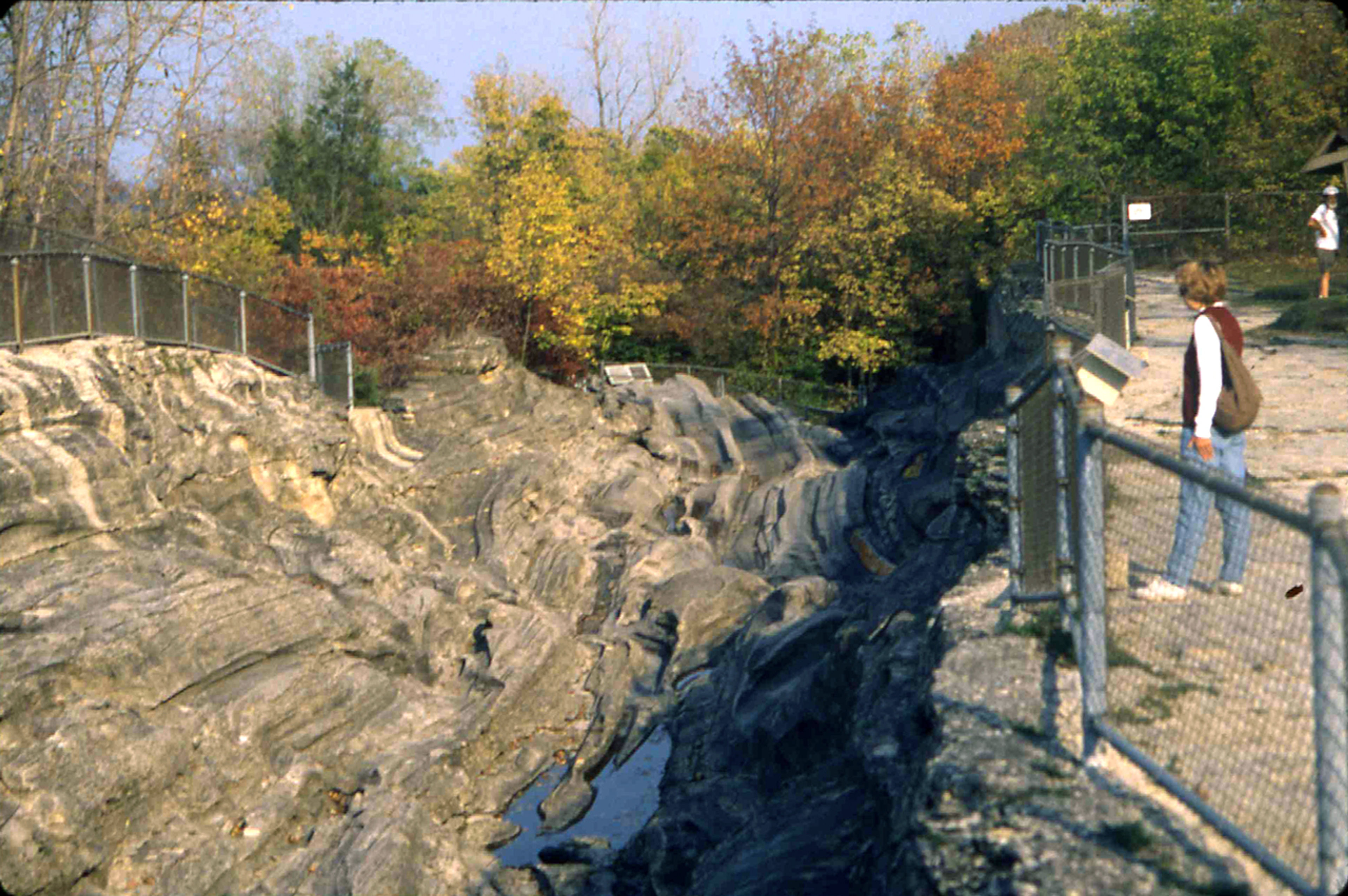 Viewing spot of the glacial grooves at Kelleys Island State Park