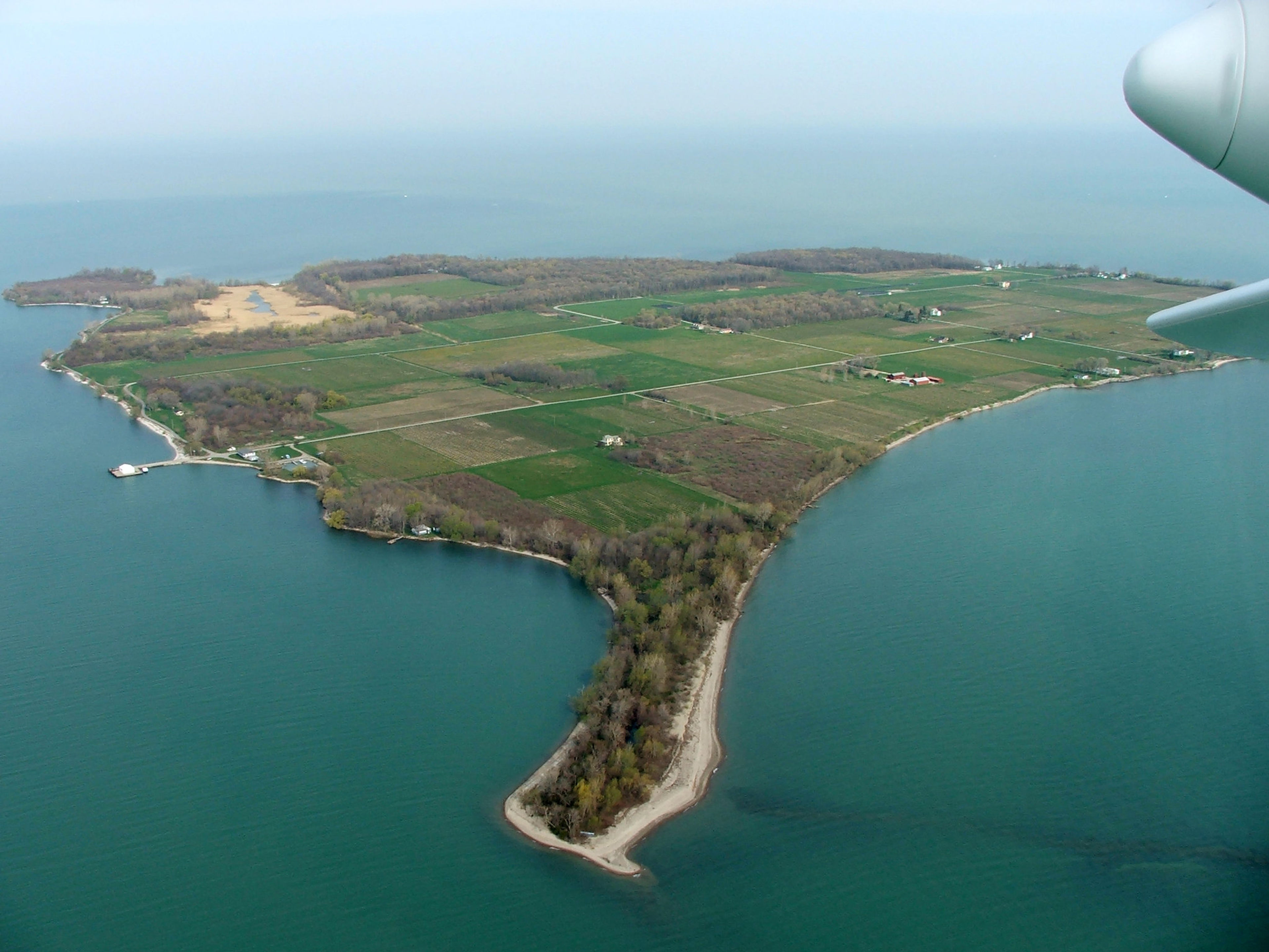 Photo from the air of North Bass Island