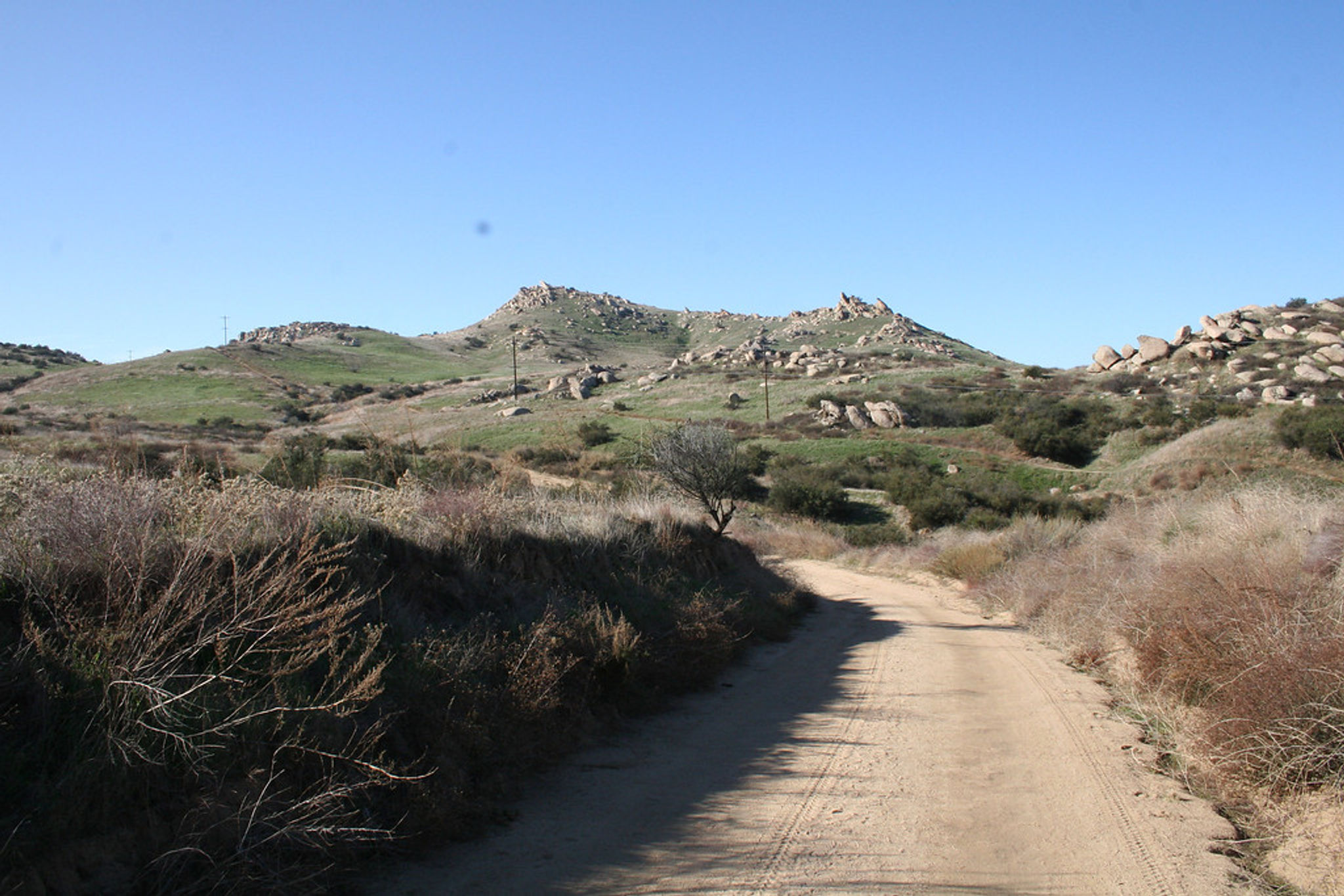 Trail Amid Surrounding Hills