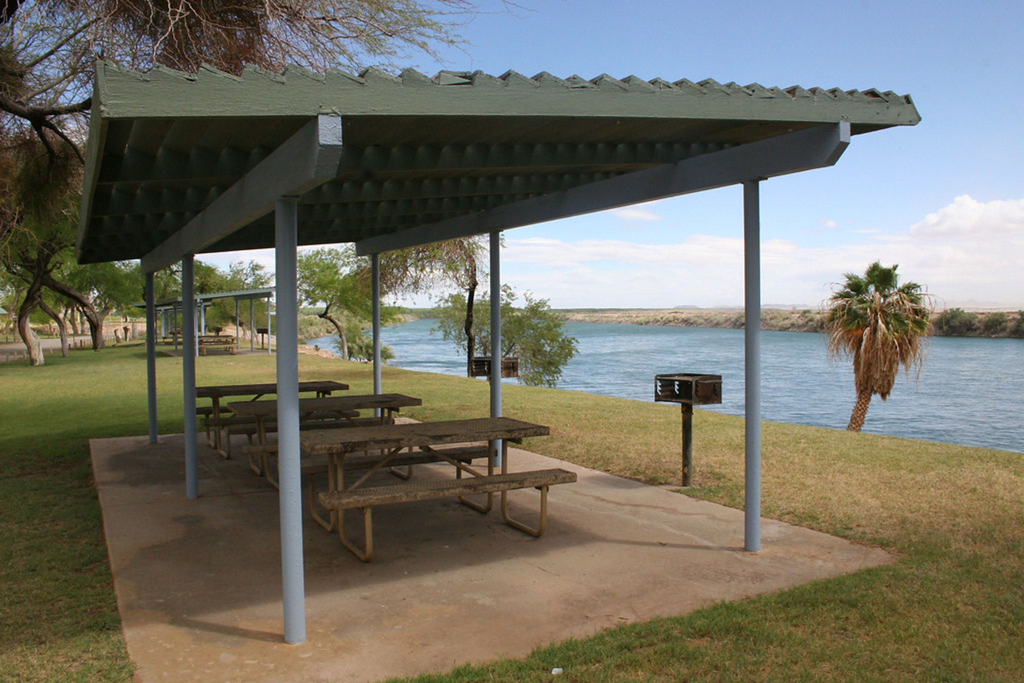 Covered Shelter by the Water