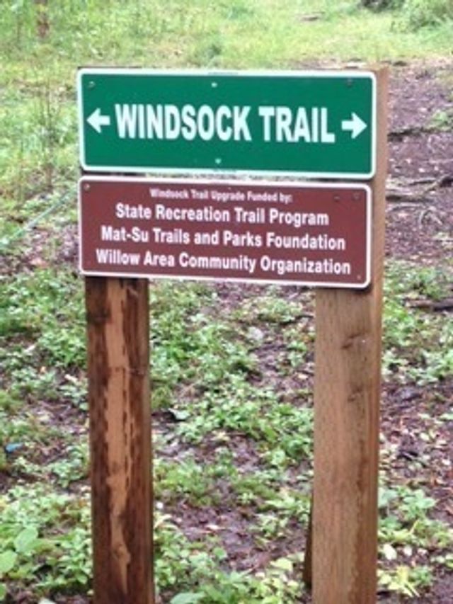 Windsock Trail marker