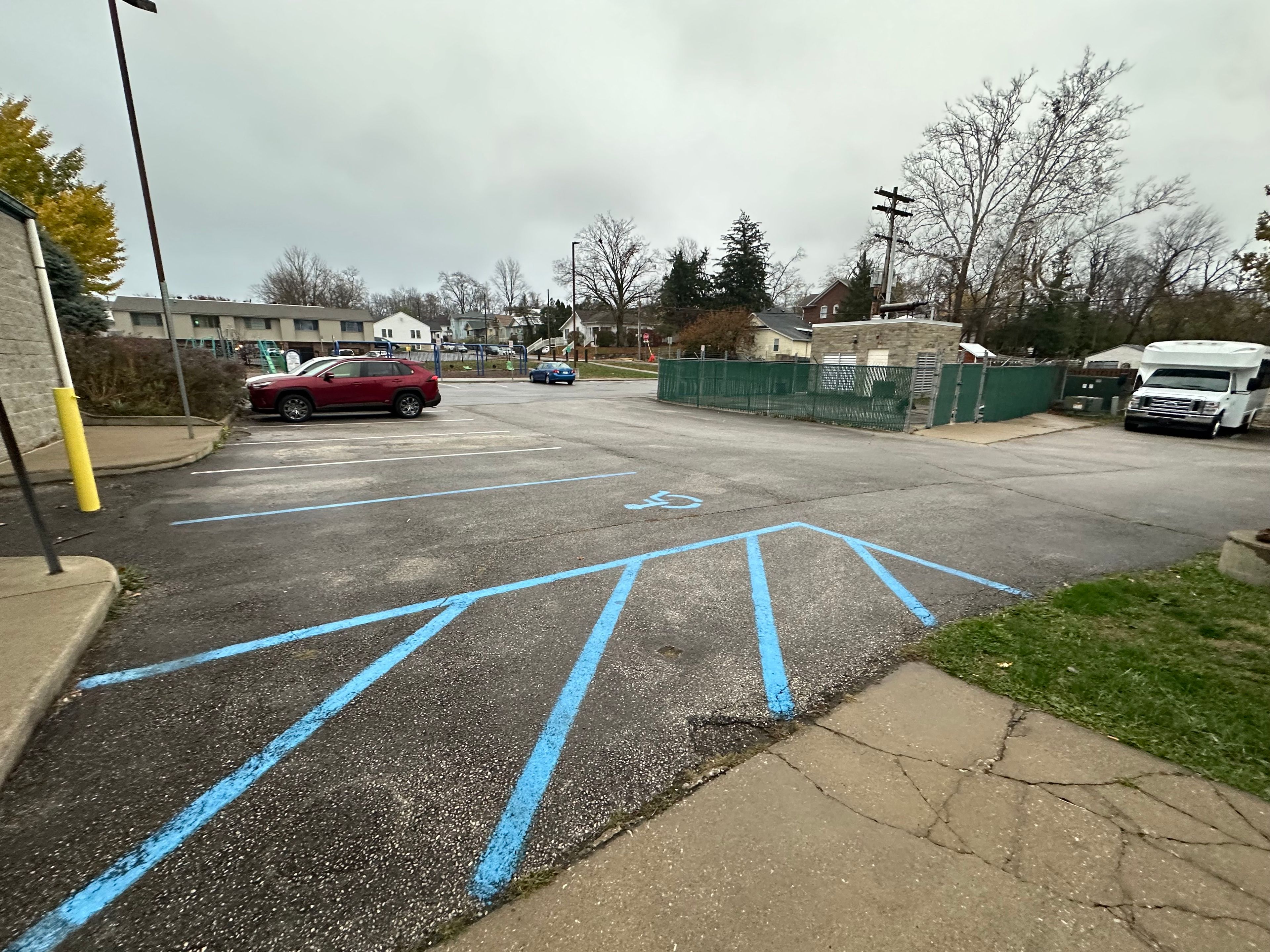 Parking Lot at Waldron Hill Buskirk Park